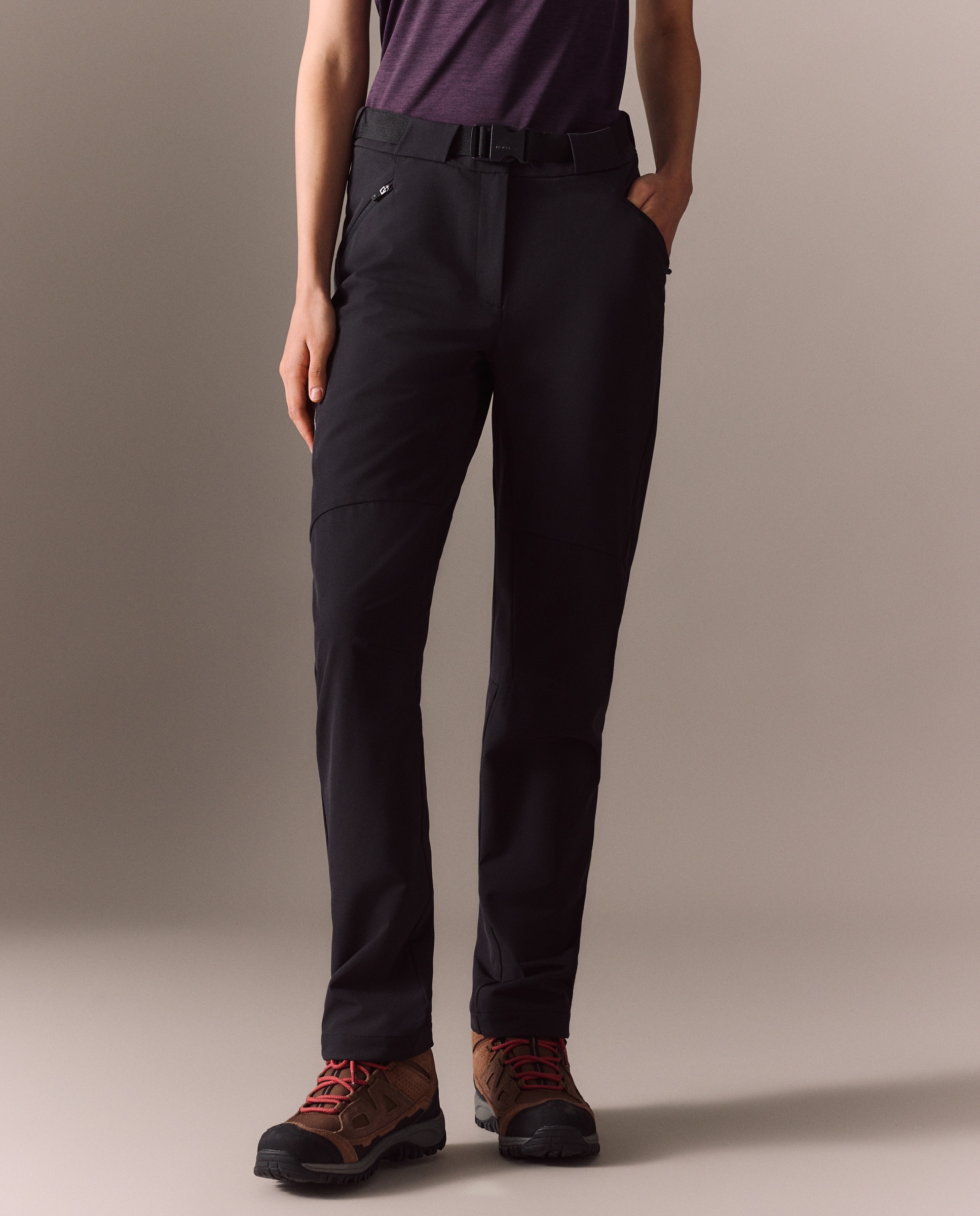 Pantalón largo de montaña de Mountain Pro de mujer - Negro Negro-2