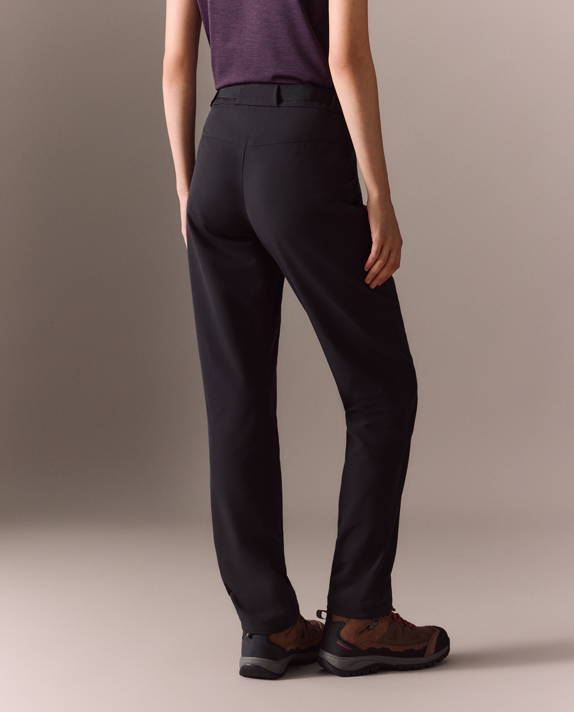 Pantalón largo de montaña de Mountain Pro de mujer - Negro Negro-3