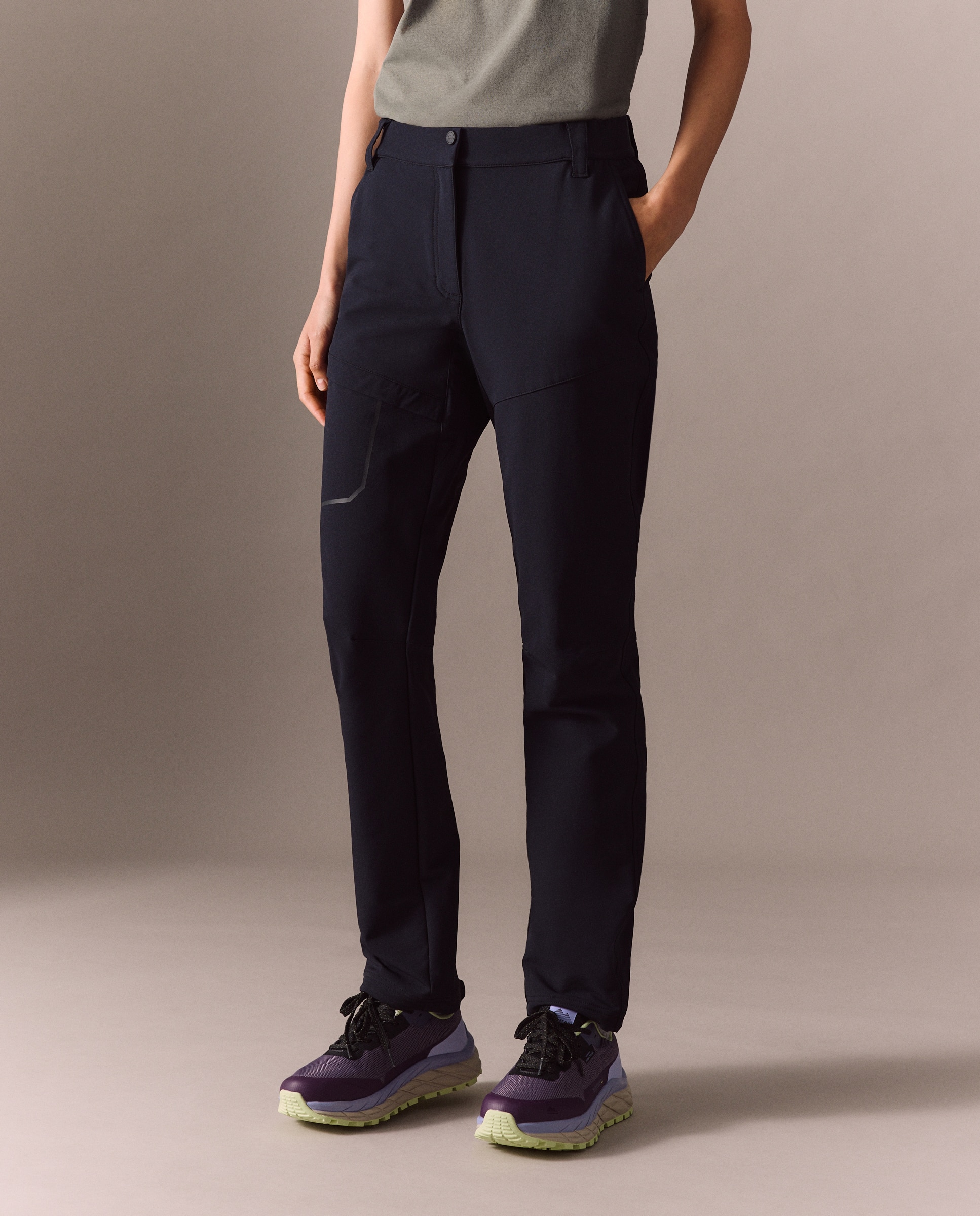 Pantalón largo de montaña de Mountain Pro de mujer - Negro Negro-2