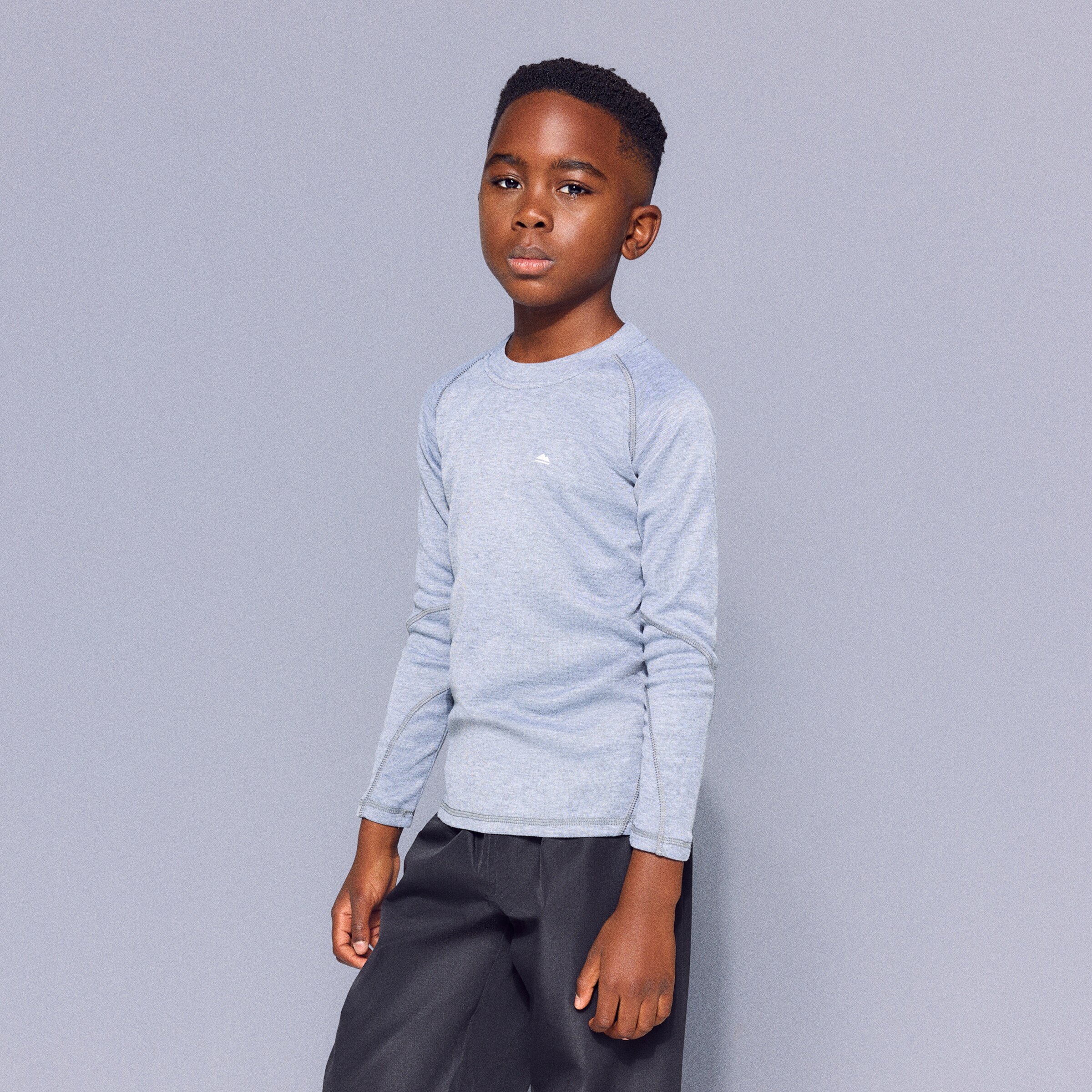 Camisola Interior Térmica Basic Infantil Cinzento-2