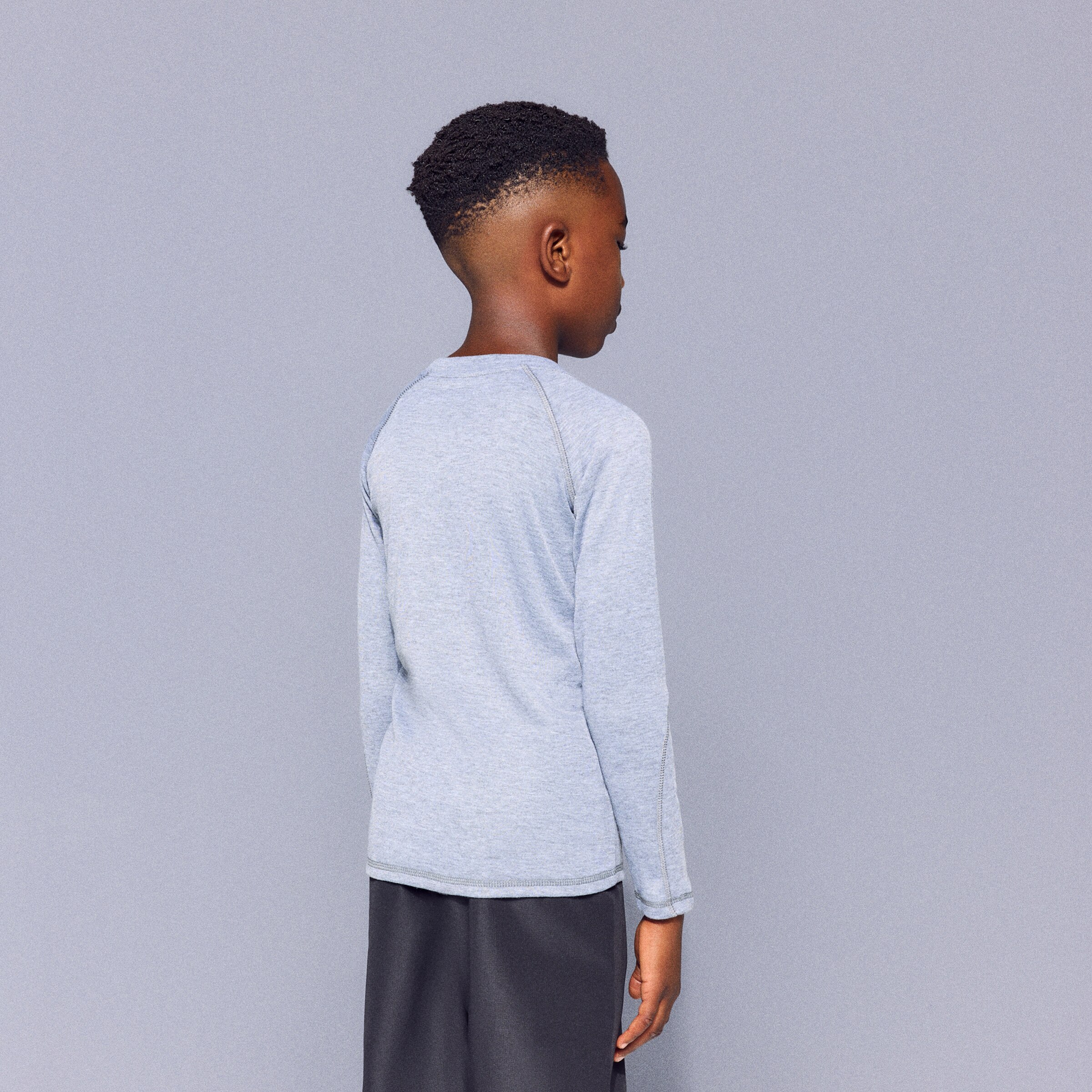 Camisola Interior Térmica Basic Infantil Cinzento-3