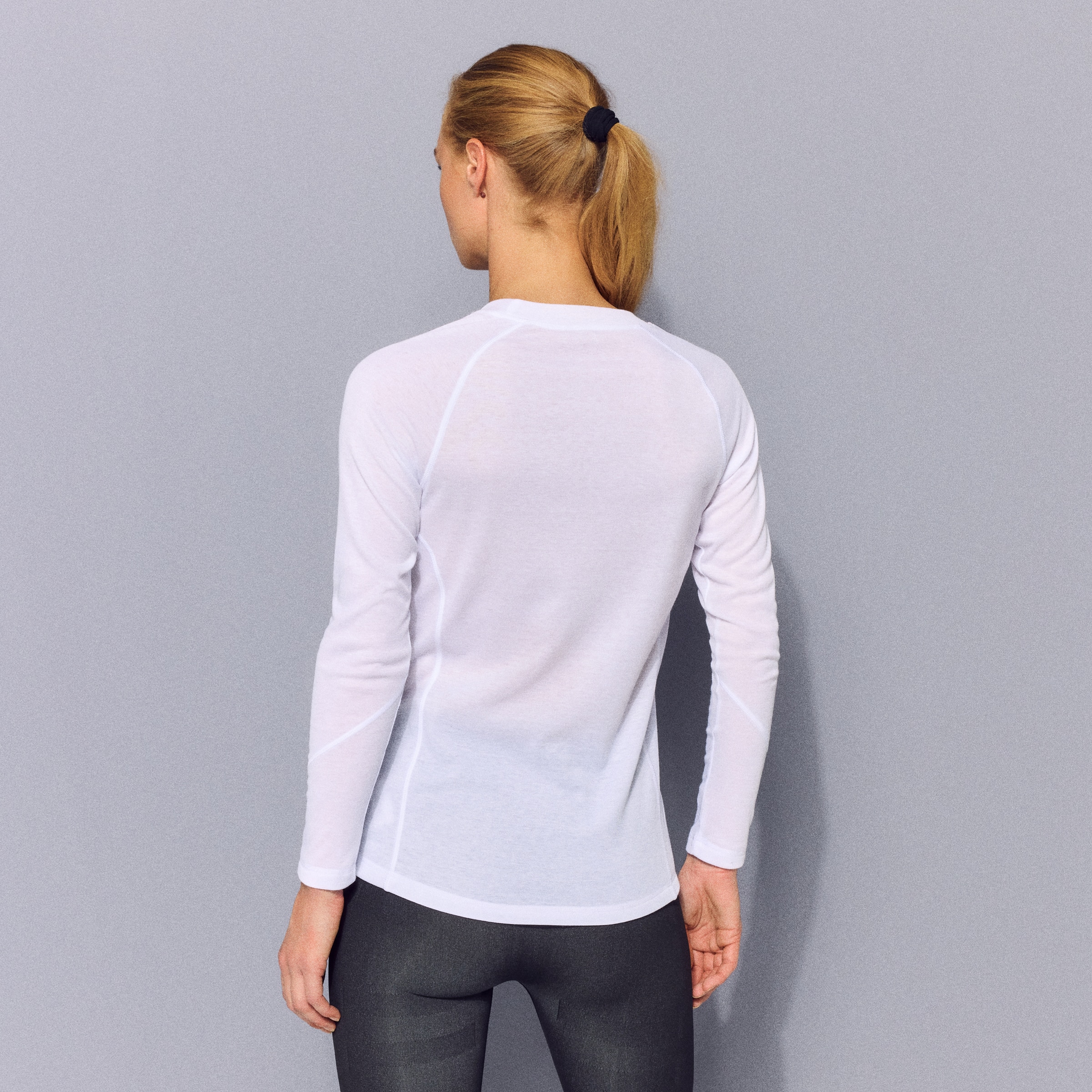 Camiseta térmica de montaña de mujer Mountain Pro - Blanco Blanco-3