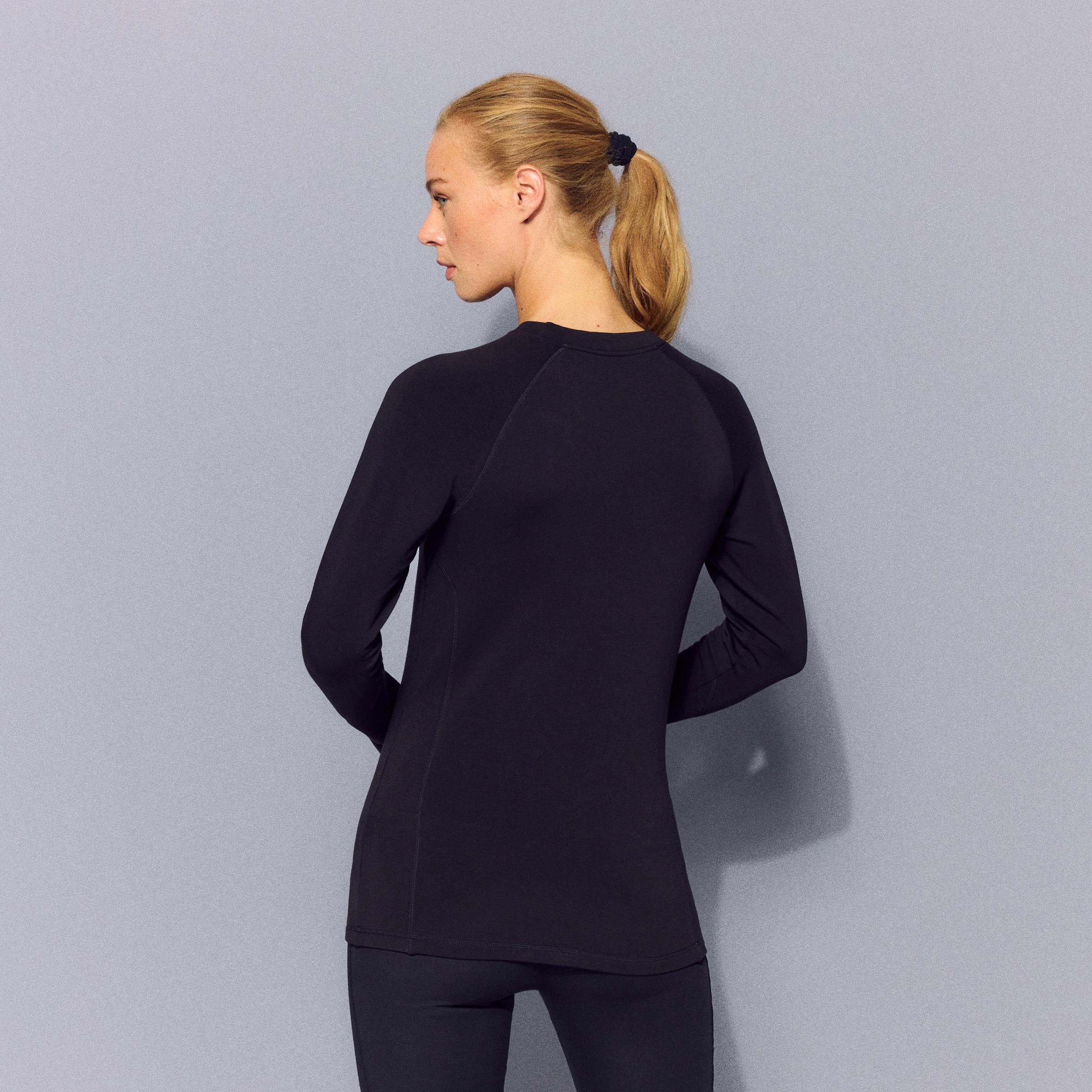 Camisola Interior Térmica Advance Warm de Mulher Preto-3
