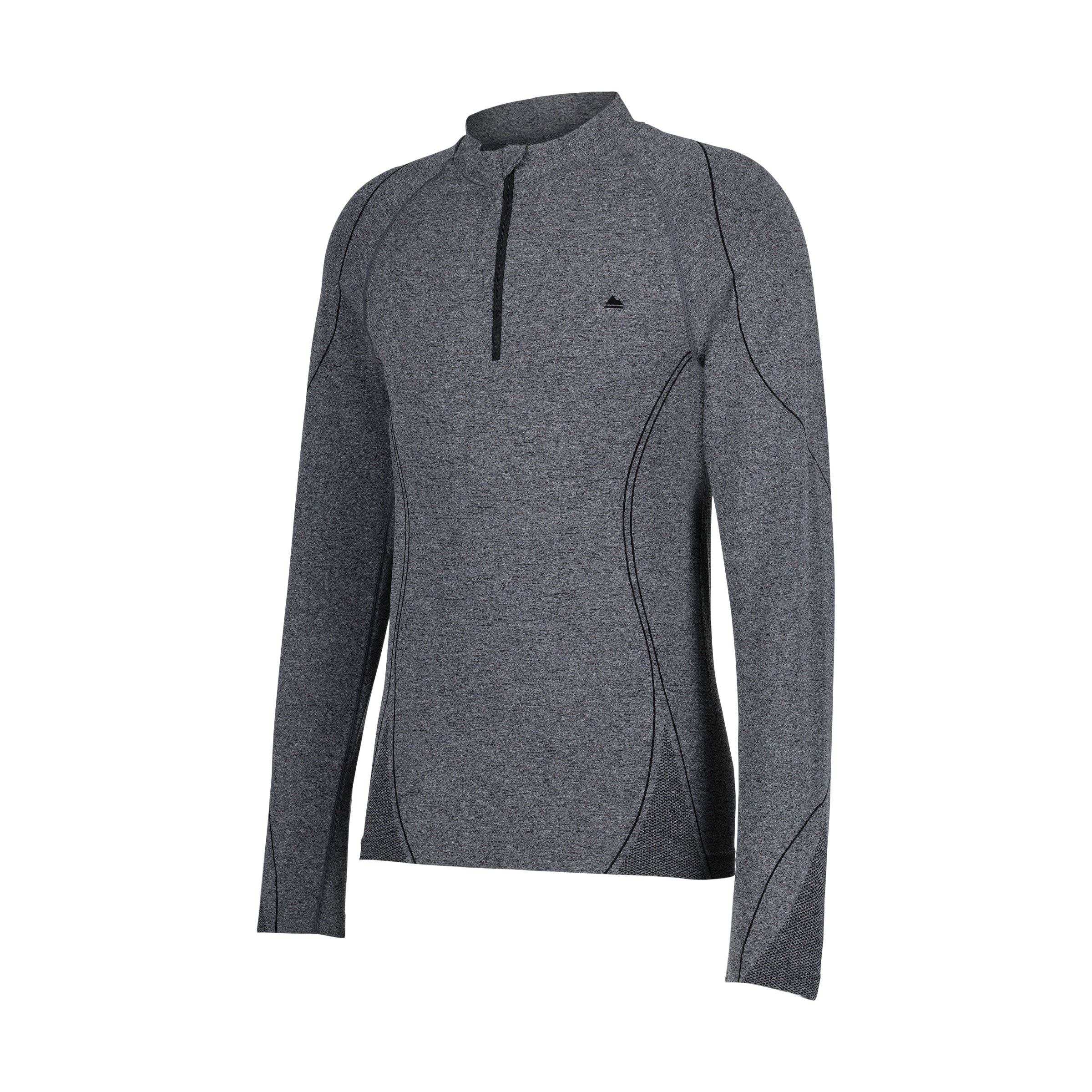 Camiseta térmica 1/2 cremallera Advance Plus de Mountain Pro de hombre - Gris Gris-4