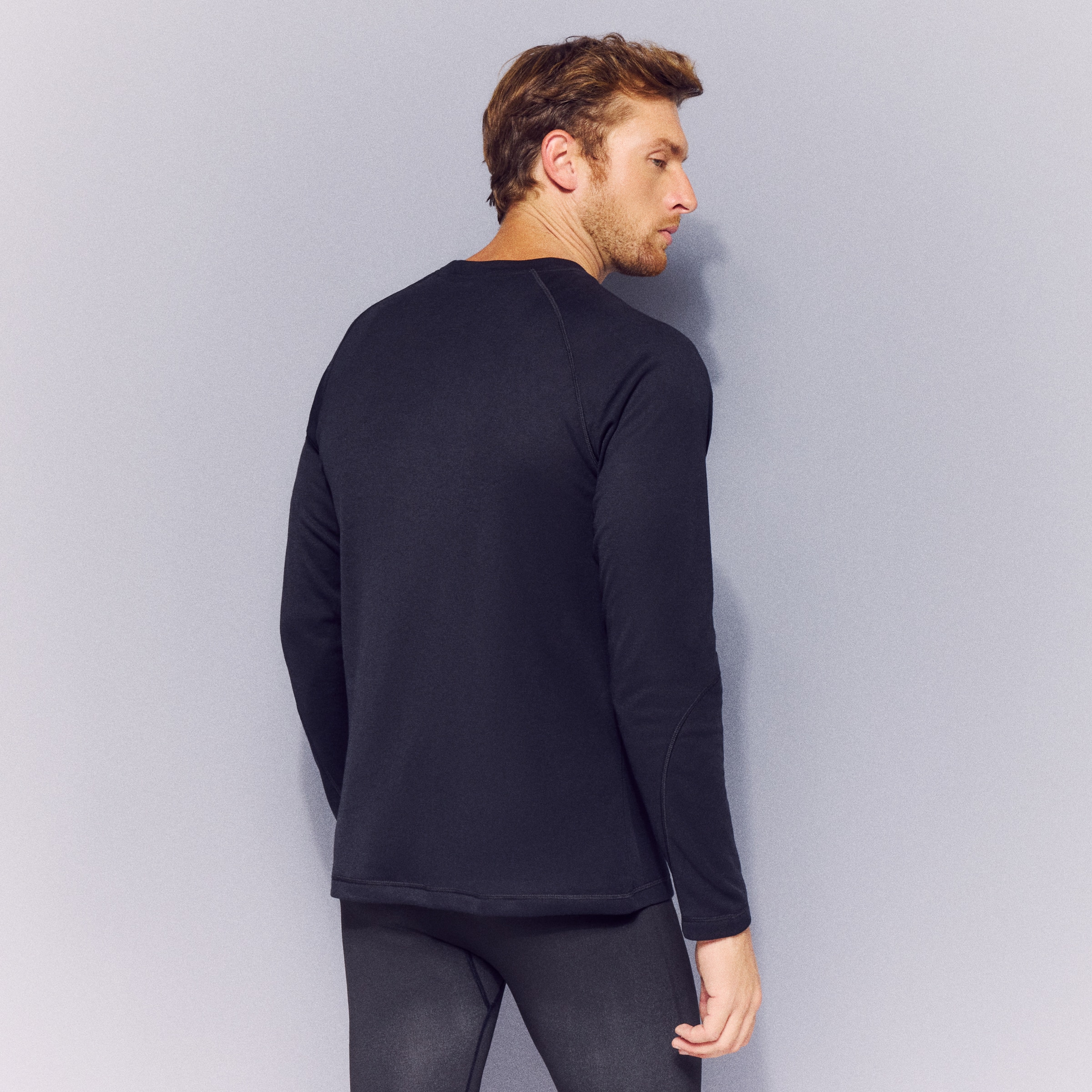 Camiseta térmica de montaña de hombre Mountain Pro - Negro Negro-3