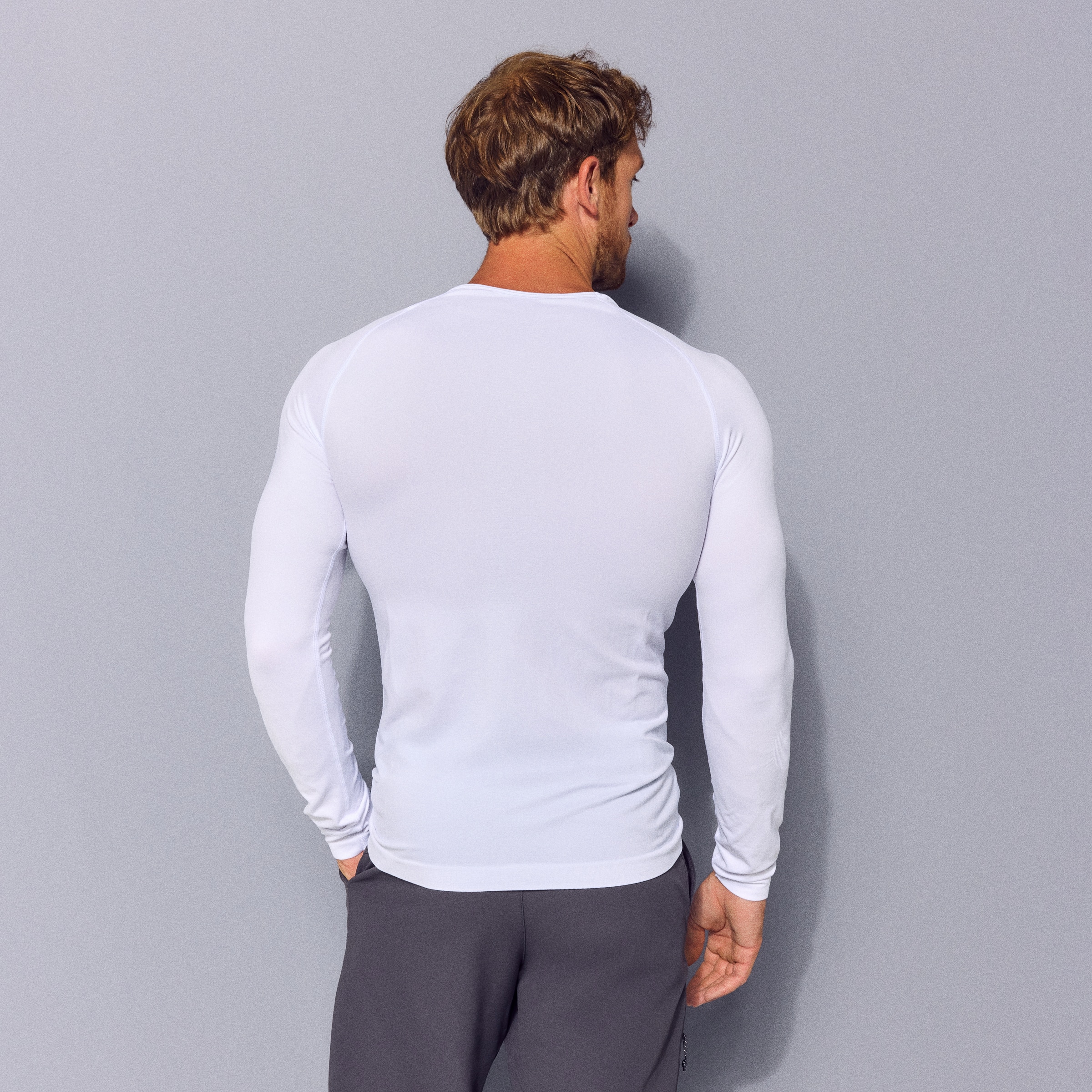 Camiseta térmica Advance de Mountain Pro de hombre - Blanco Blanco-3
