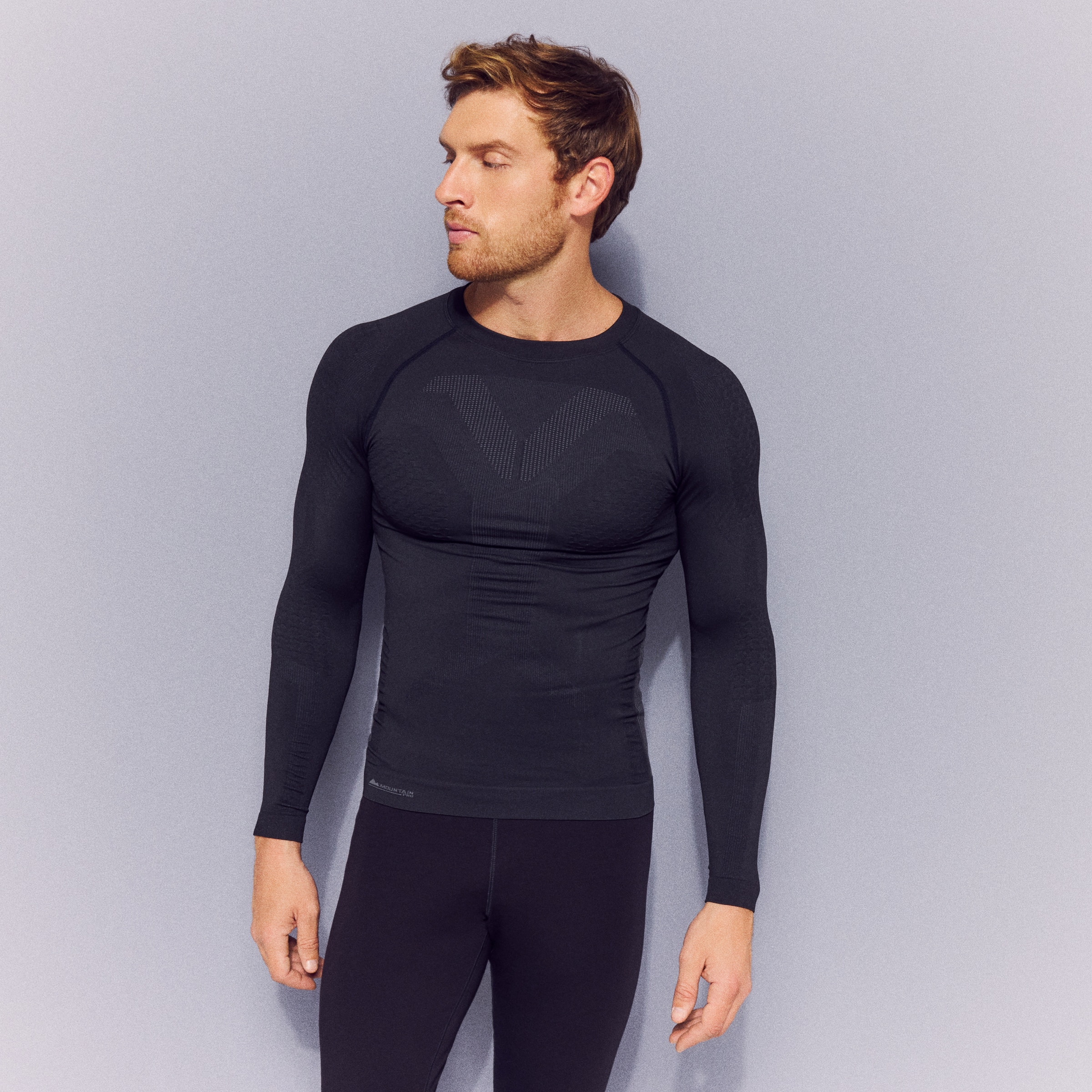 Camiseta térmica Premium Advance de Mountain Pro de hombre - Negro Negro-1