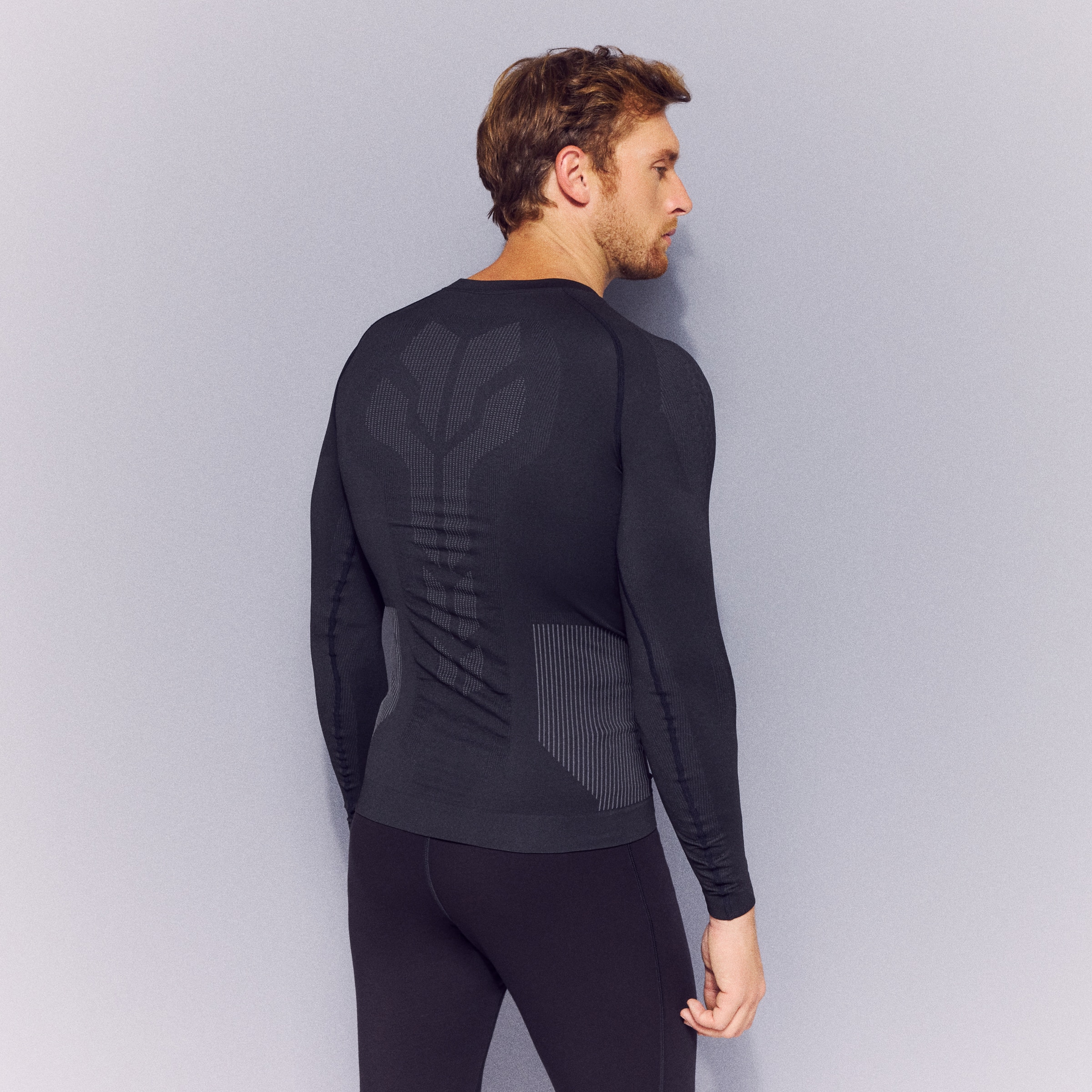 Camiseta térmica Premium Advance de Mountain Pro de hombre - Negro Negro-3