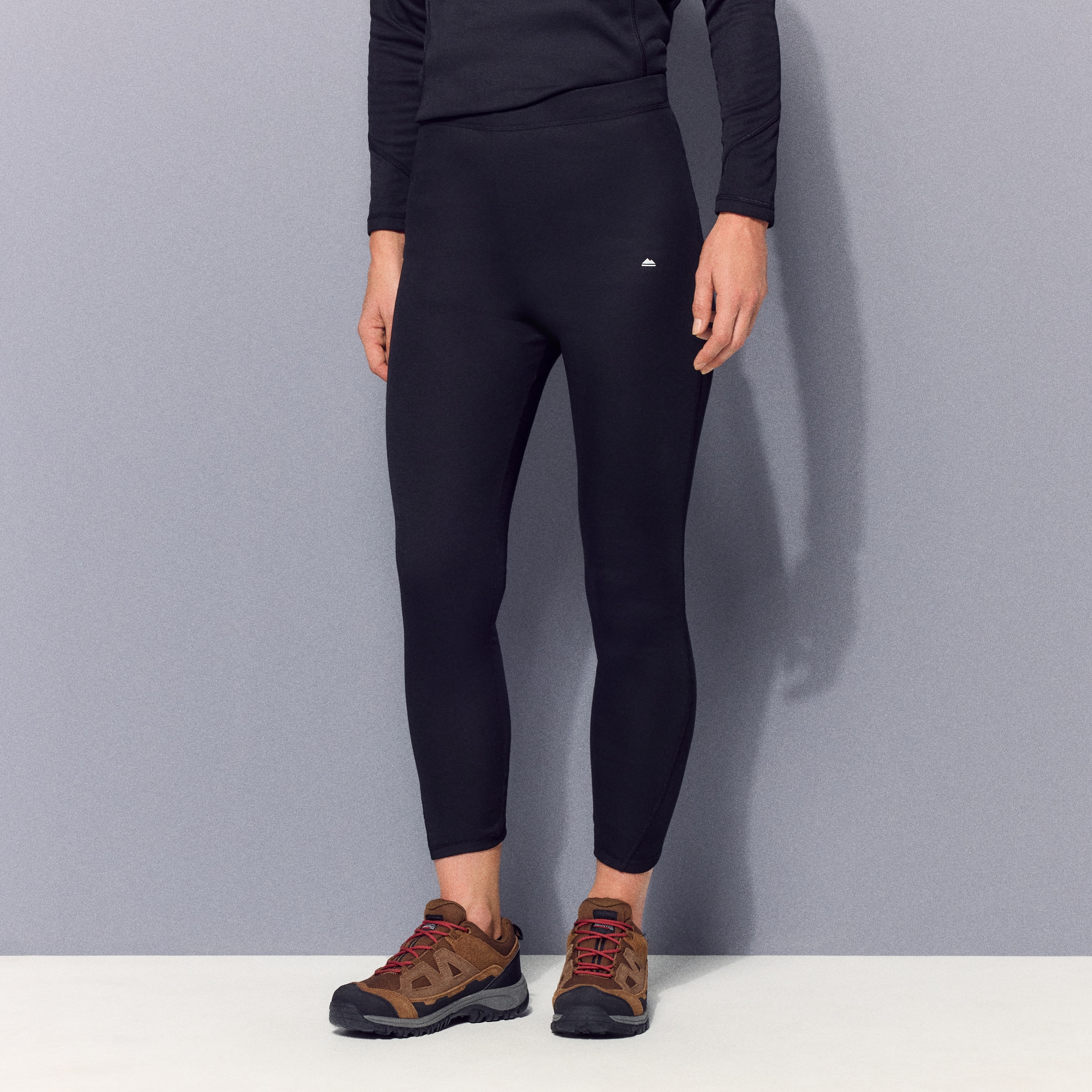 Calças Térmicas Basic de Mulher Preto-2