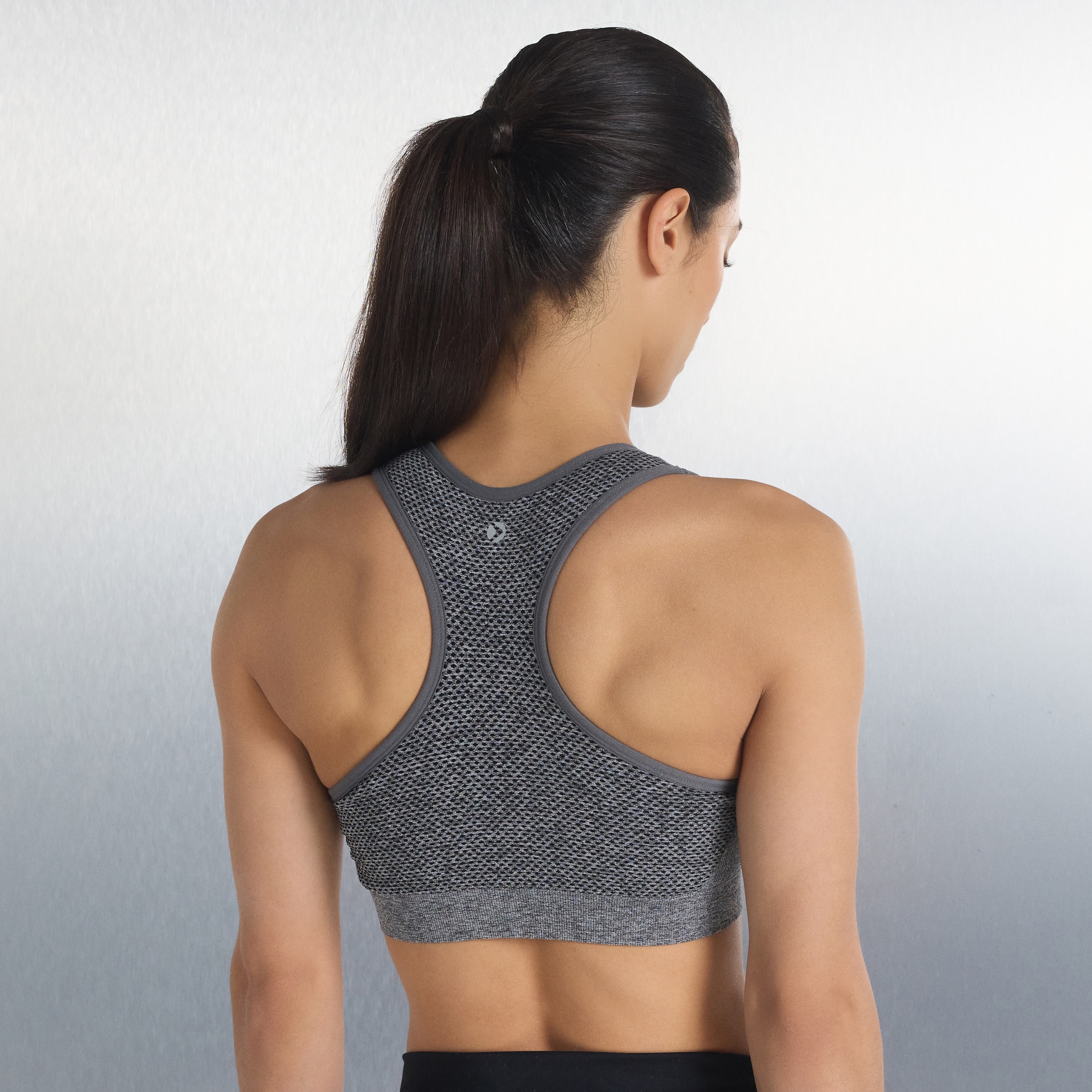 Soutien Desportivo de Training de Mulher Cinzento-claro-3