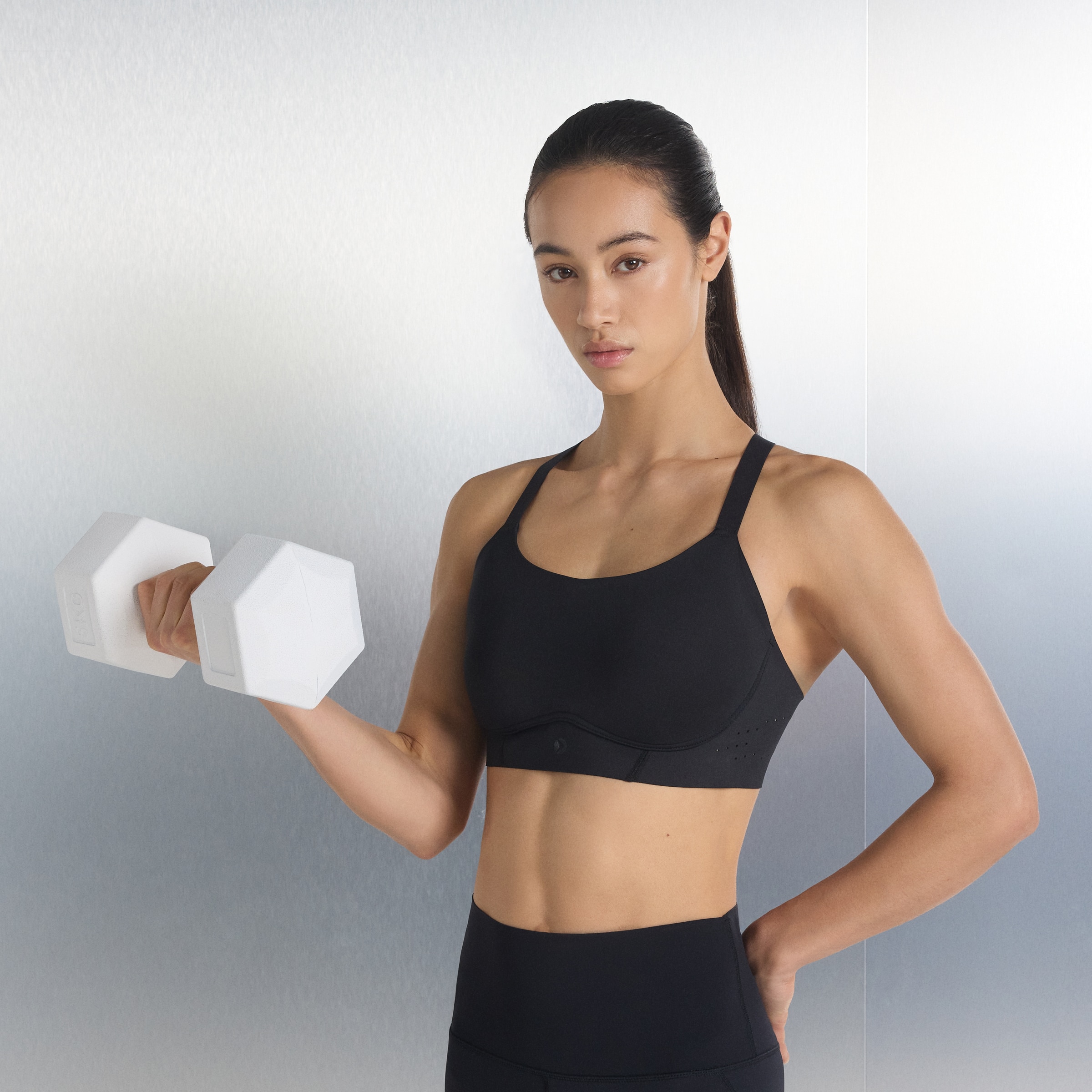 Soutien de Training de Alto Impacto de Mulher Preto-1