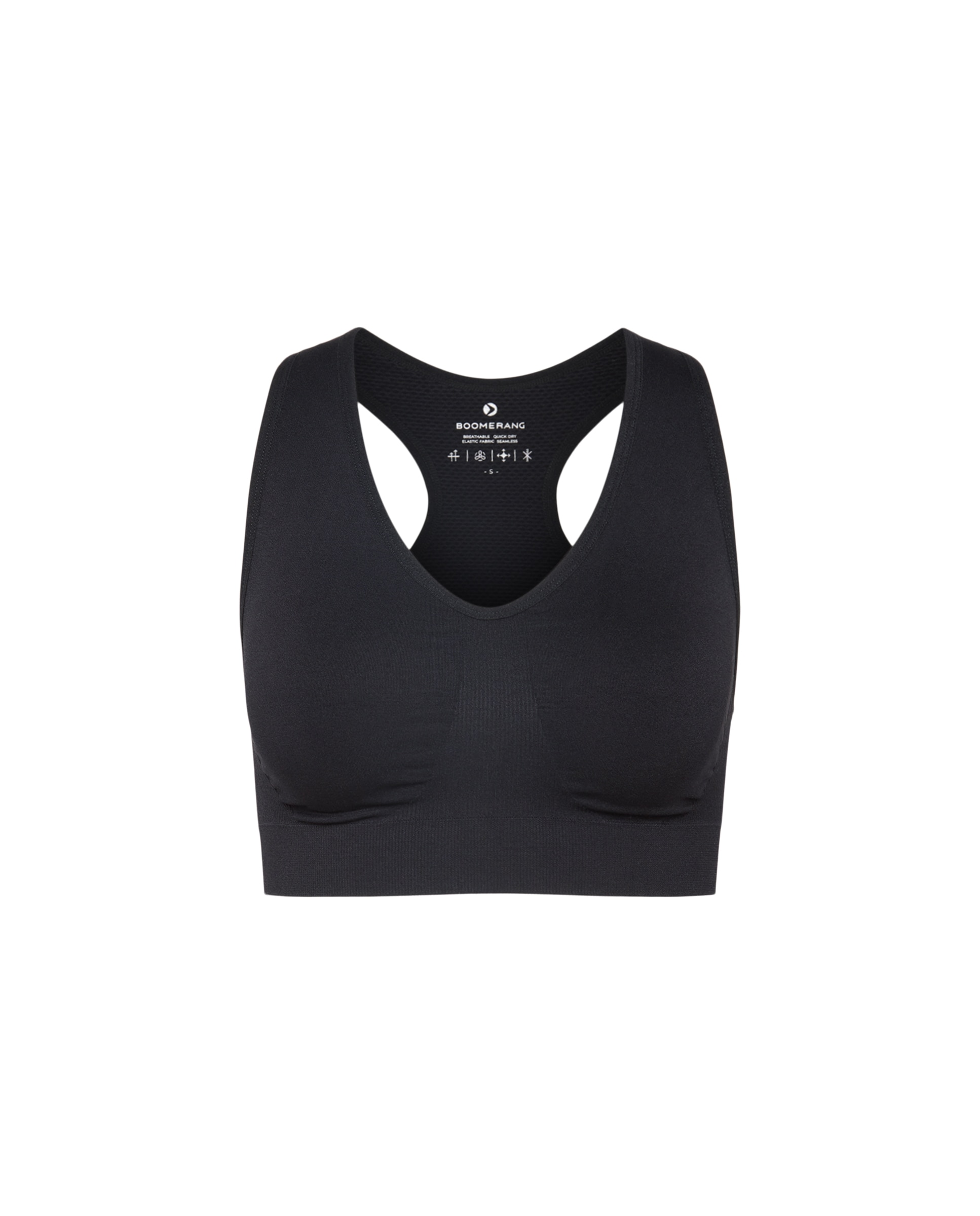 Sujetador deportivo de training de mujer Boomerang - Negro Negro-4