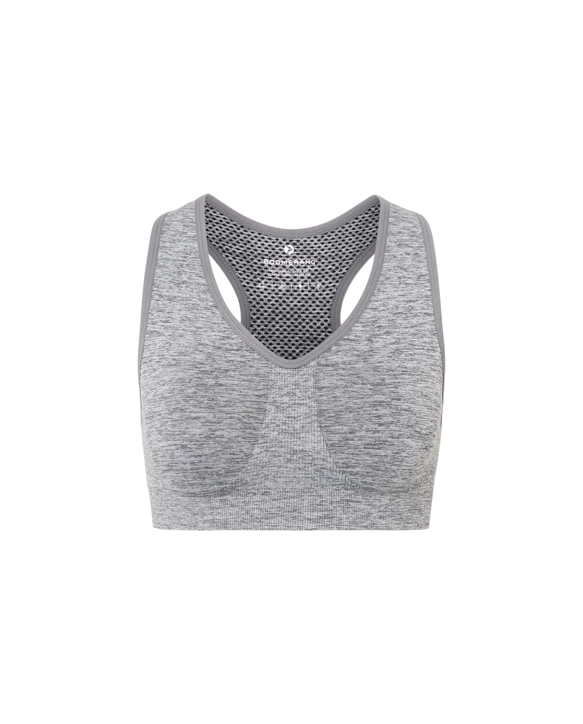Imagen 1 de Sujetador deportivo de training de mujer Boomerang - Gris claro Gris claro