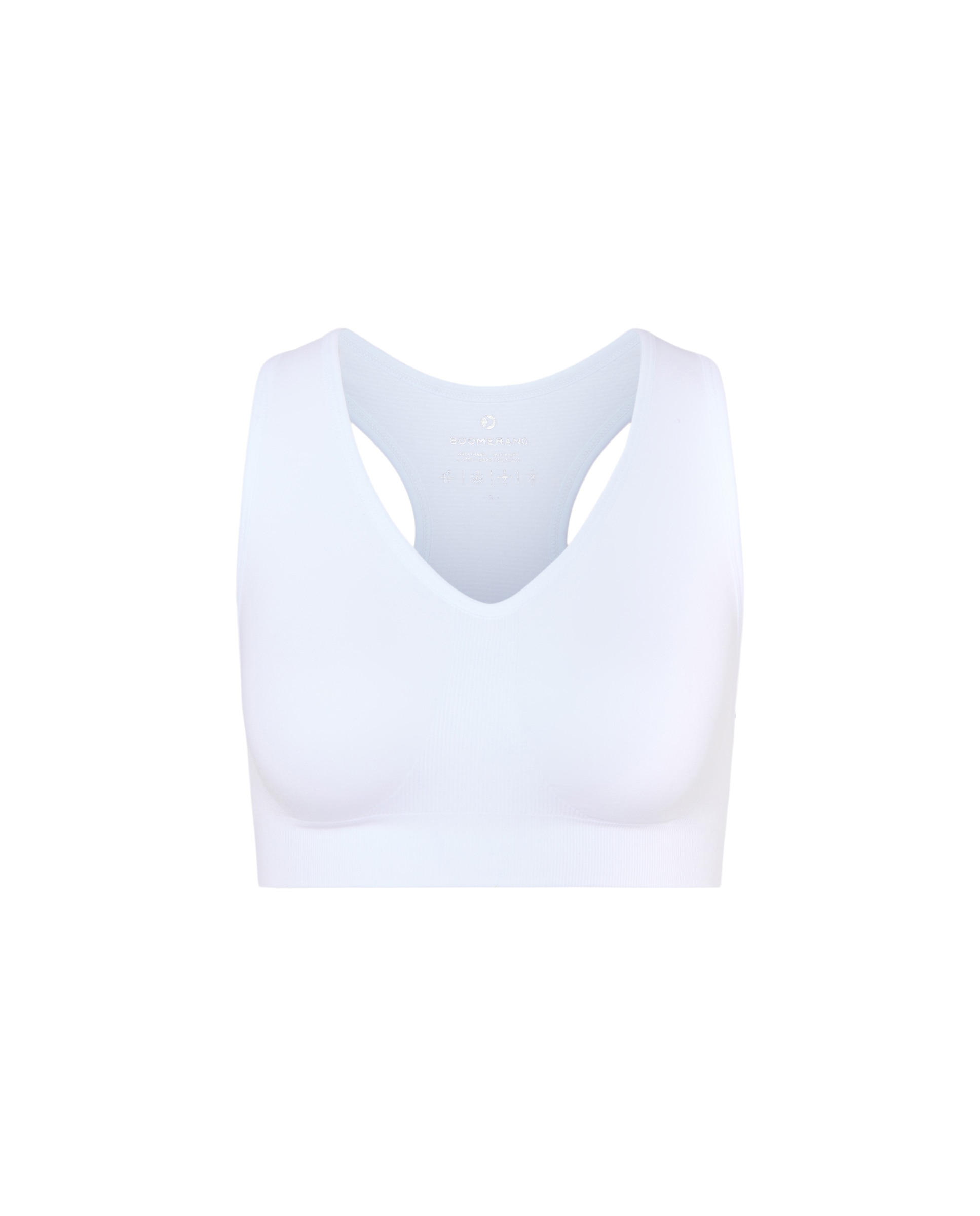 Imagen 1 de Sujetador deportivo de training de mujer Boomerang - Blanco Blanco