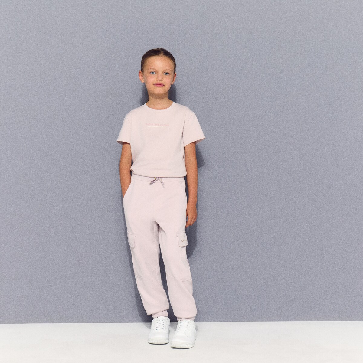 T-shirt de Manga Curta Sportcasual de Menina Lilás-2