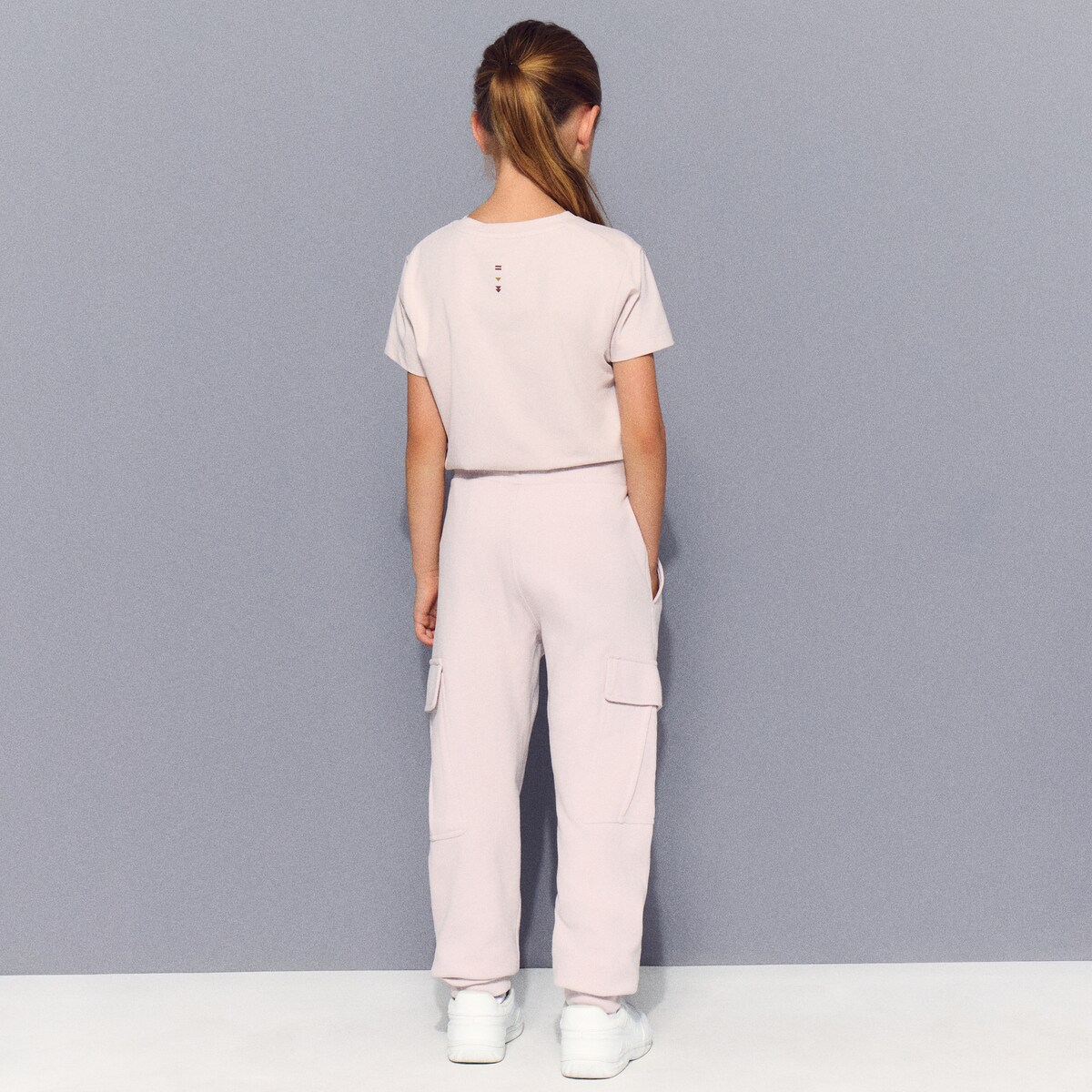 T-shirt de Manga Curta Sportcasual de Menina Lilás-3