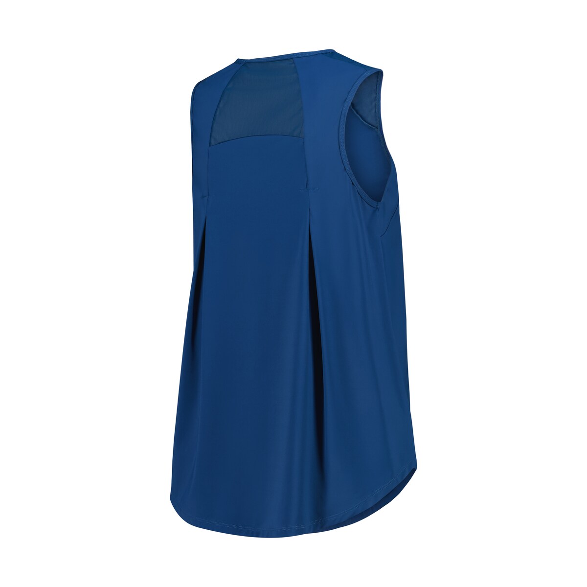 T-shirt sem Mangas de Yoga de Mulher Azul-5