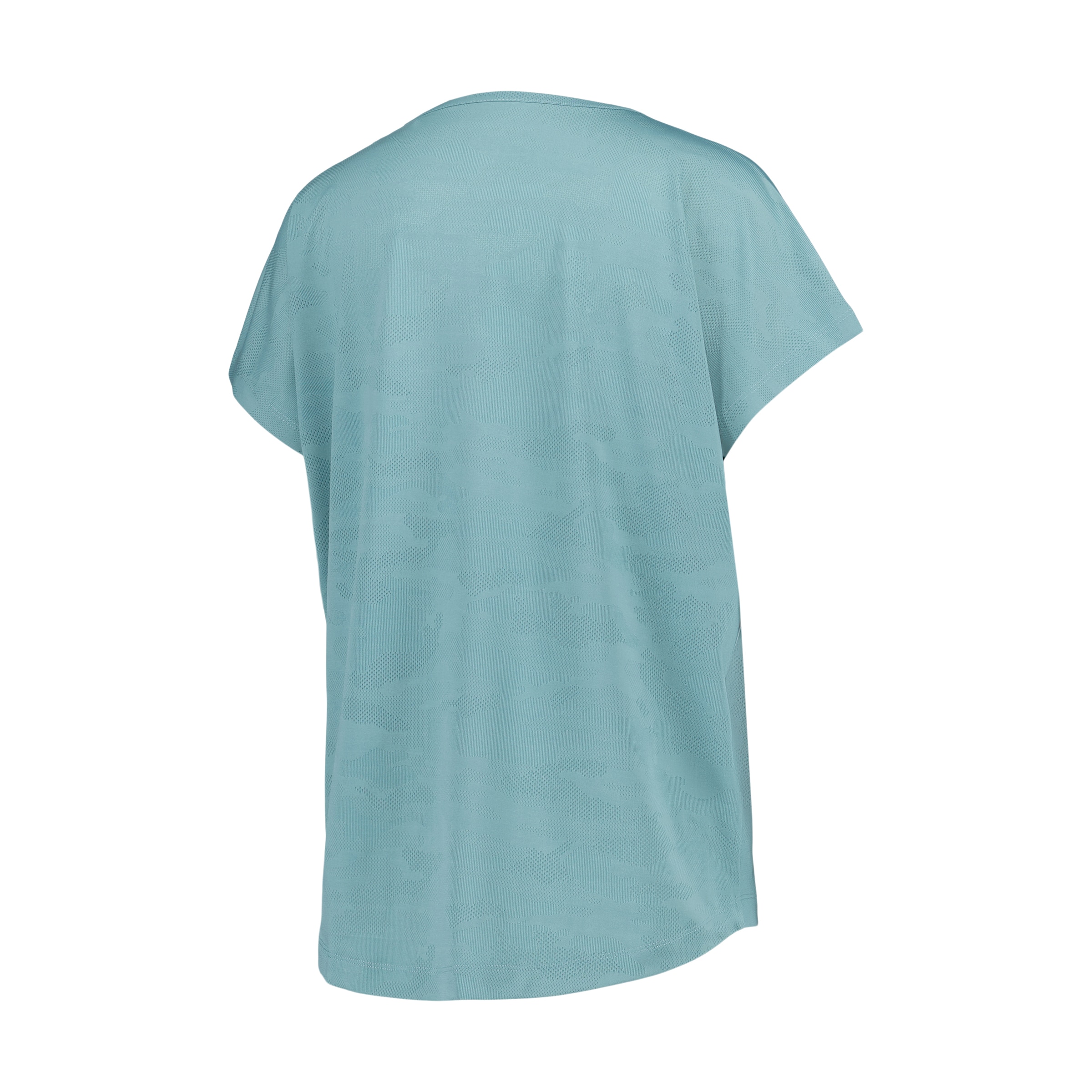 T-shirt de Training de Mulher com Jacquard e Manga Curta Índigo-5