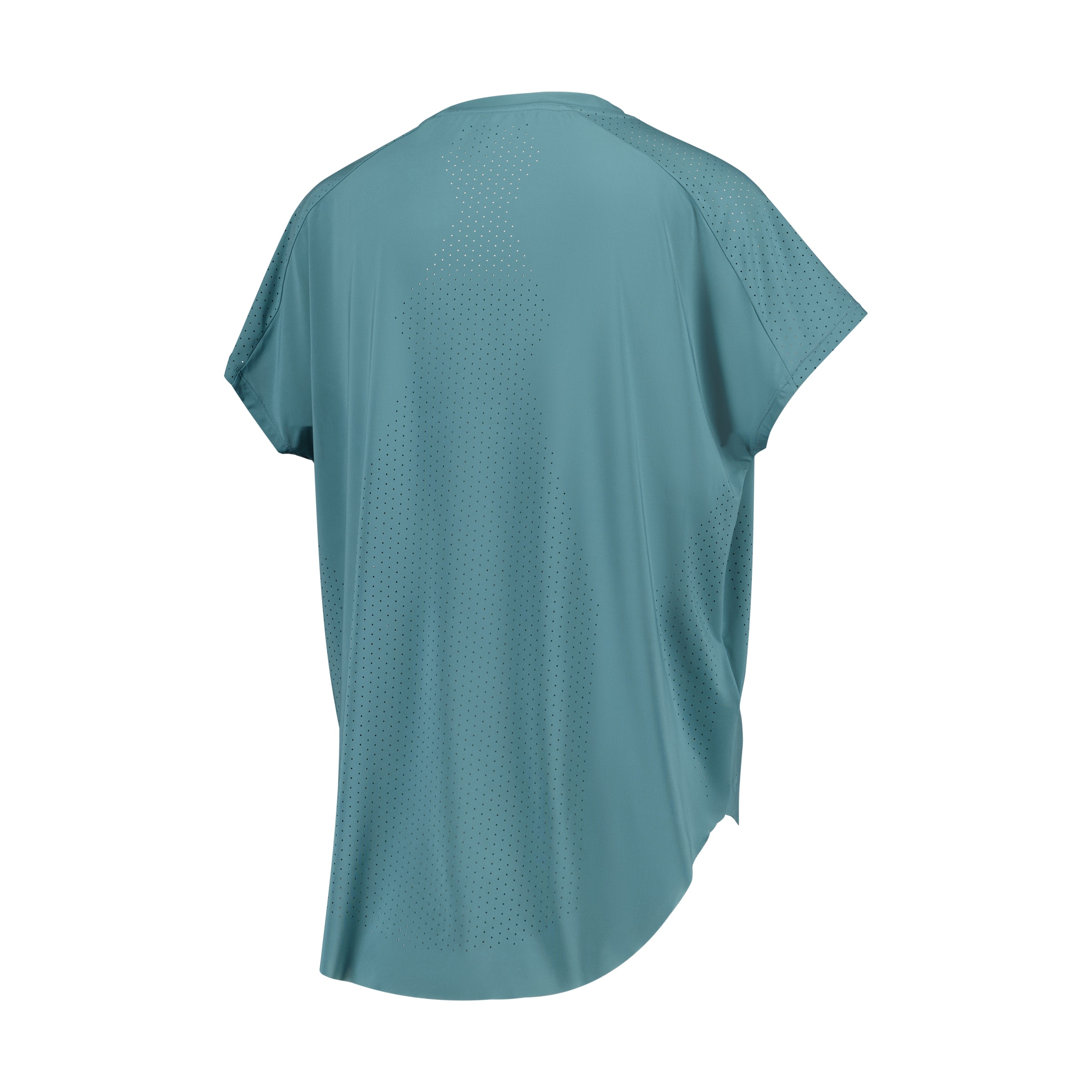 T-shirt de Training de Mulher com Manga Curta Micro Perfurada Azul pálido-5