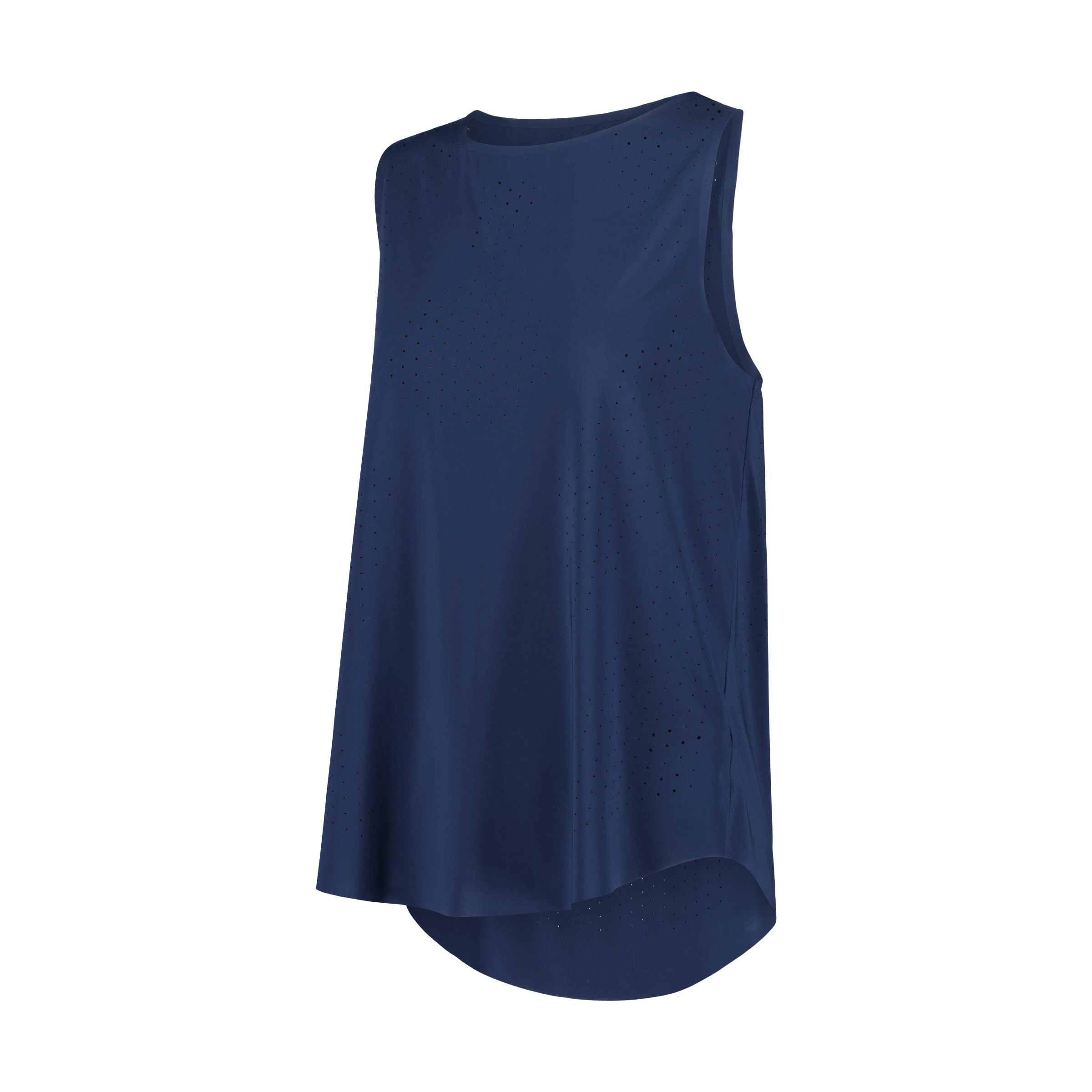 T-shirt sem Mangas Microperfurada de Training de Mulher Azul-marinho-4