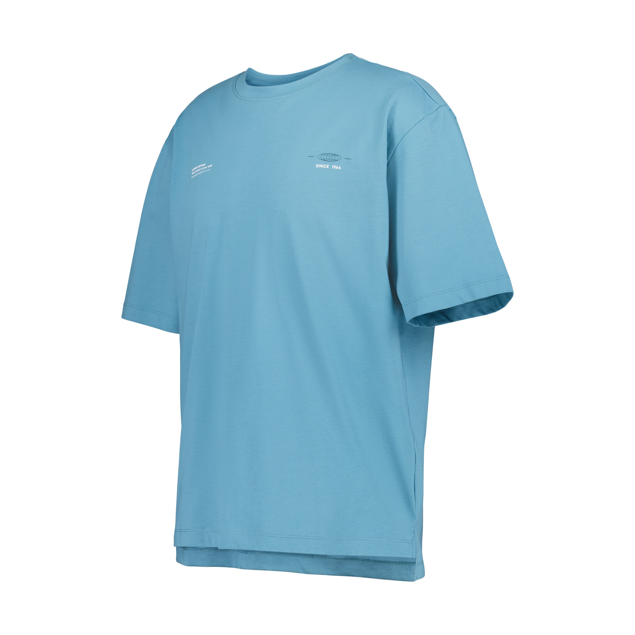 Camiseta de manga corta Sportcasual de hombre Boomerang - Turquesa Turquesa-4