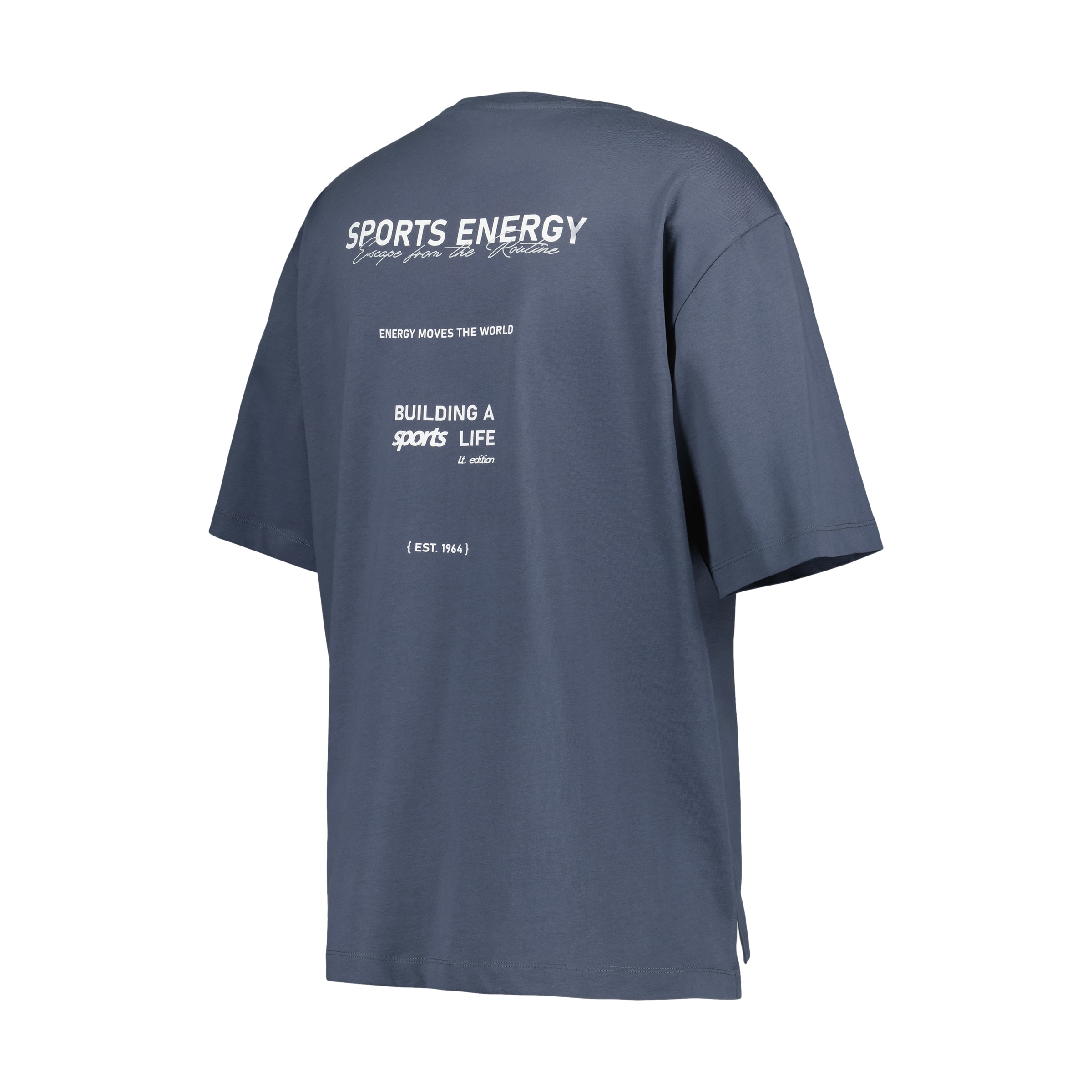 Camiseta de manga corta Sportcasual de hombre Boomerang - Gris medio Gris medio-5