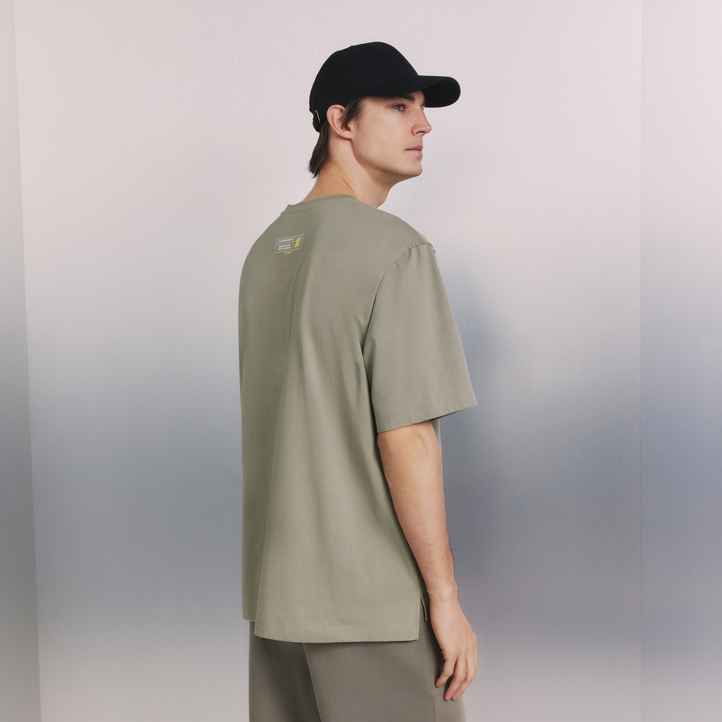 Camiseta de manga corta Sportcasual de hombre Boomerang - Verde claro Verde claro-3