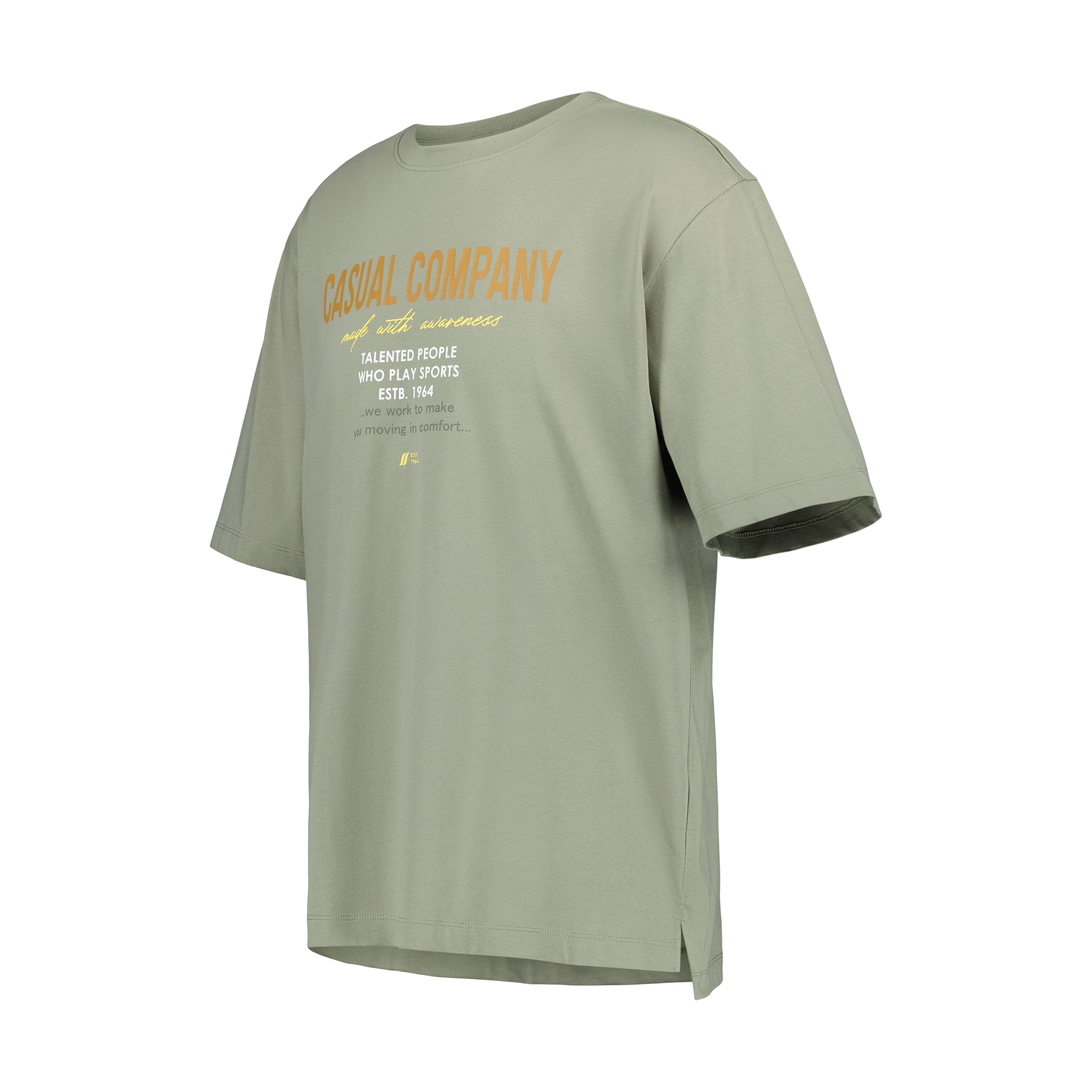 Camiseta de manga corta Sportcasual de hombre Boomerang - Verde claro Verde claro-4