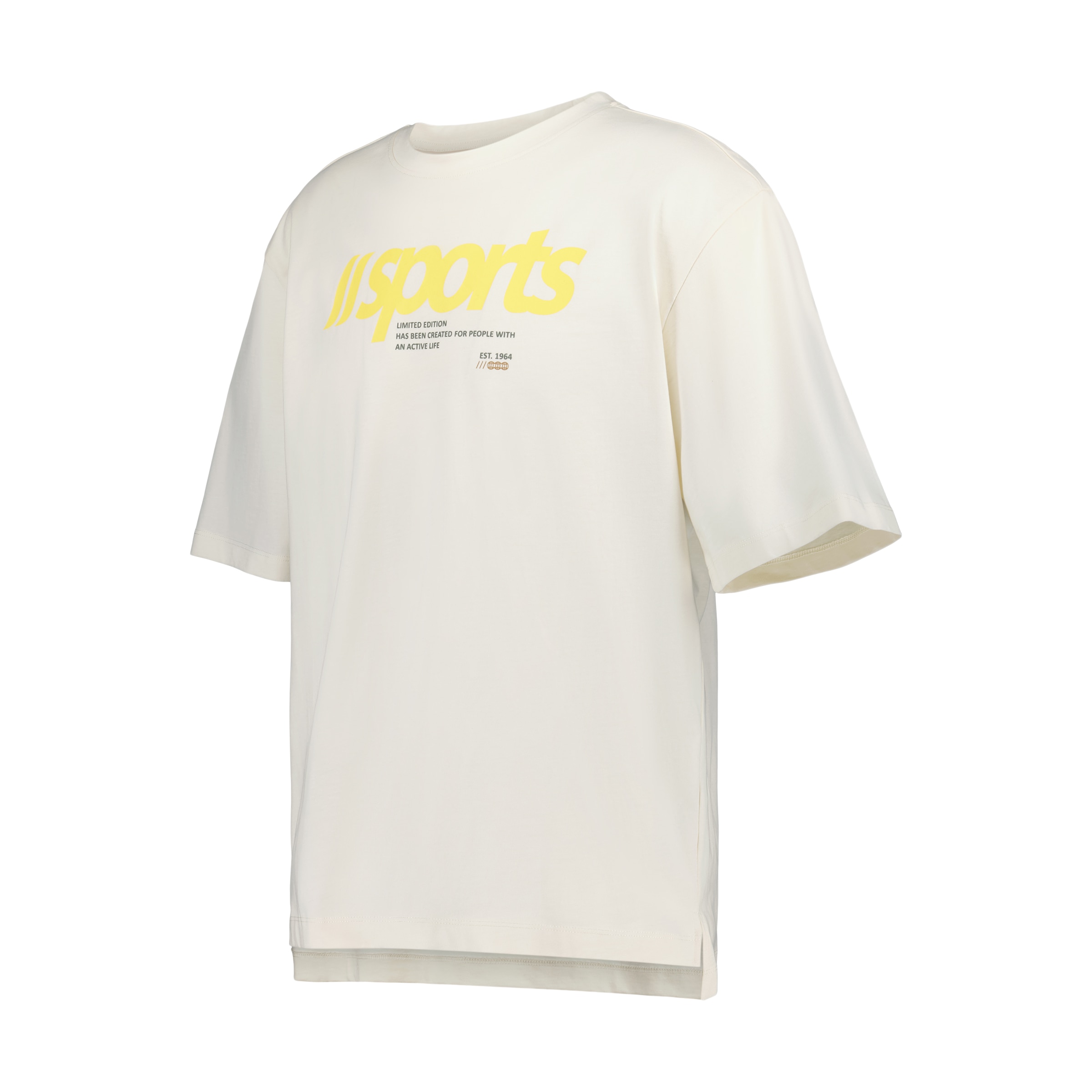 T-shirt de Manga Curta Sportcasual de Homem Baunilha-5