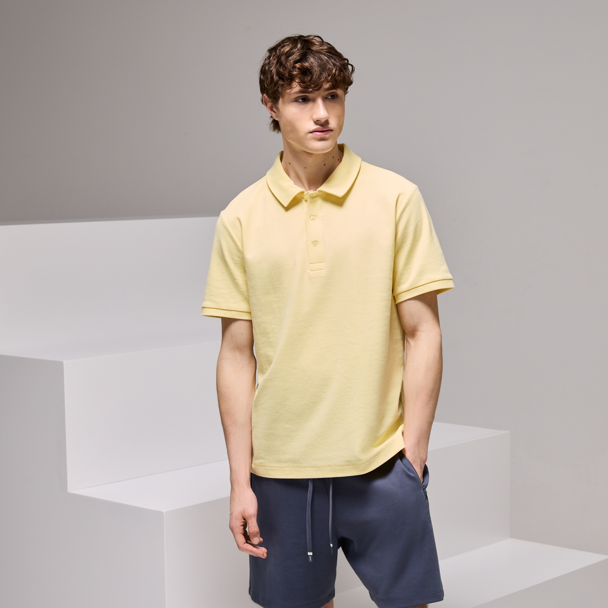 Polo Sportcasual de Homem Baunilha-1