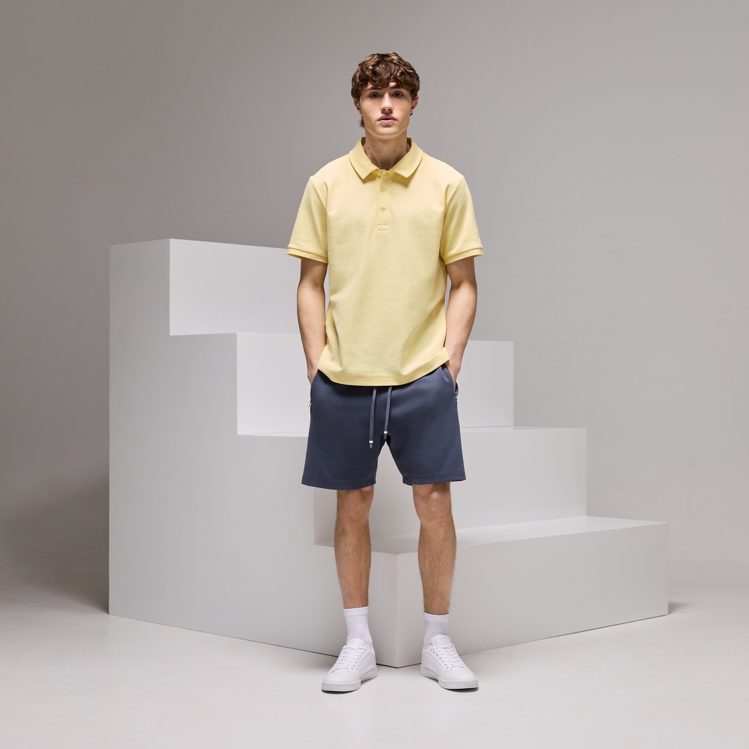 Polo Sportcasual de Homem Baunilha-2