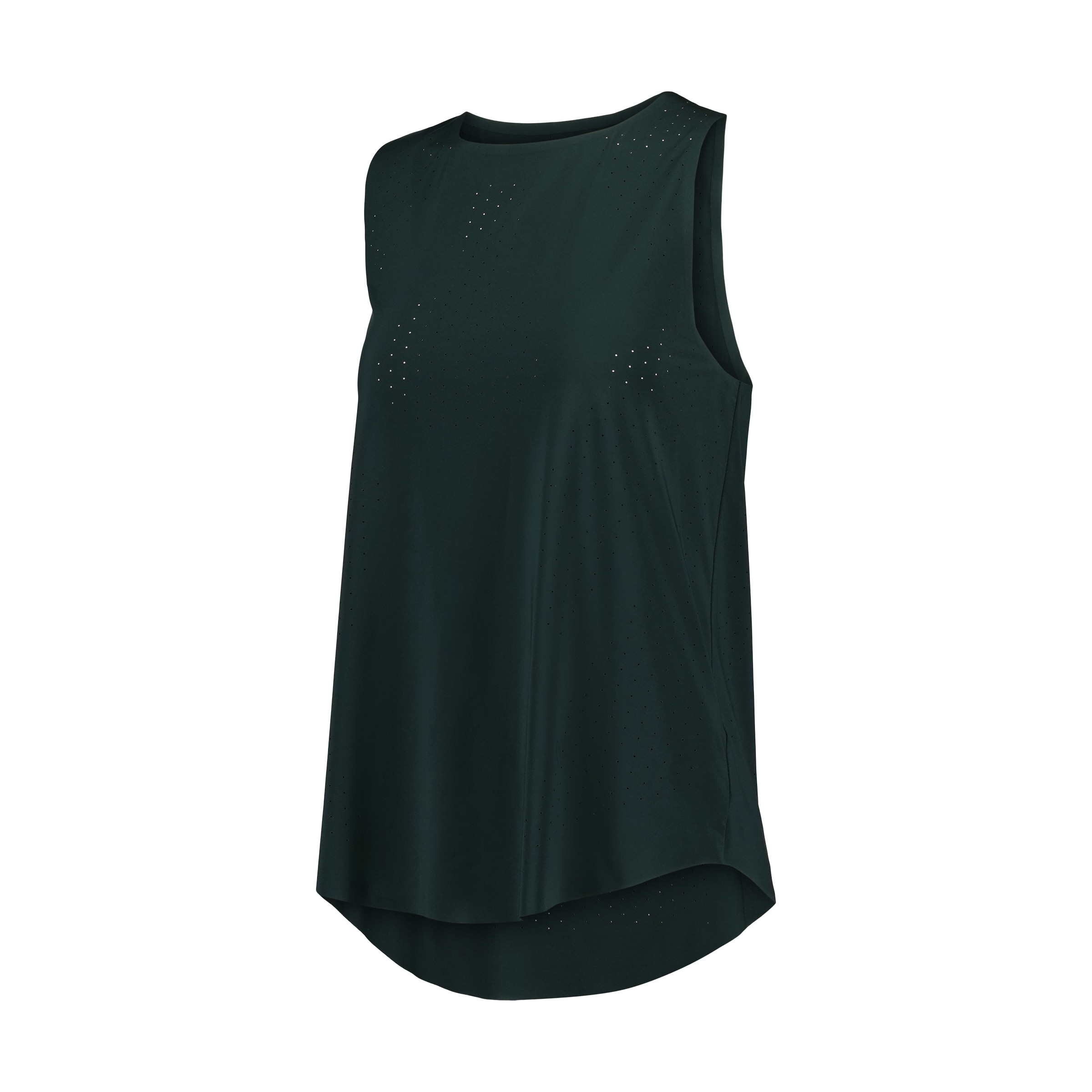 T-shirt sem Mangas Microperfurada de Training de Mulher Verde Bilhar-4