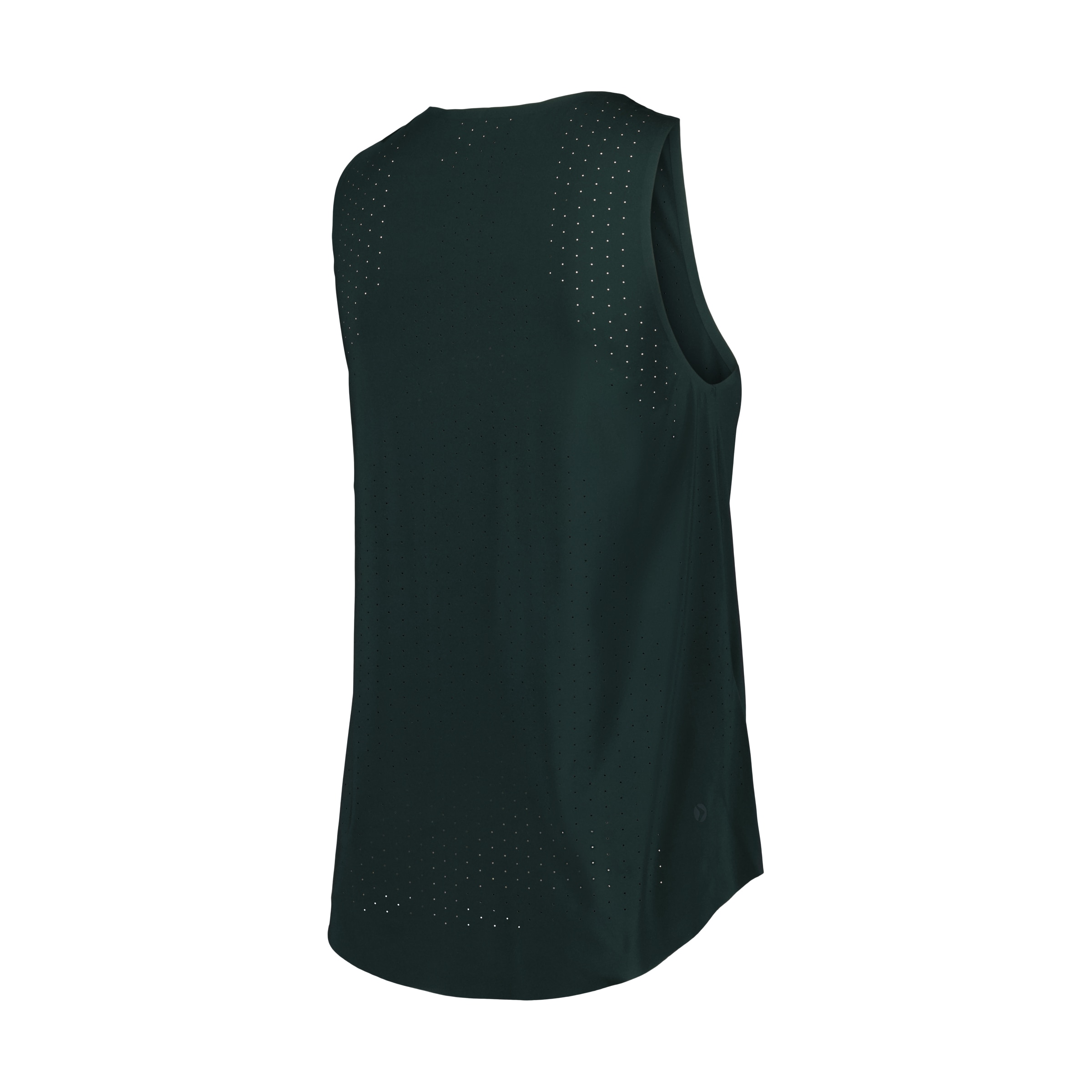 T-shirt sem Mangas Microperfurada de Training de Mulher Verde Bilhar-5