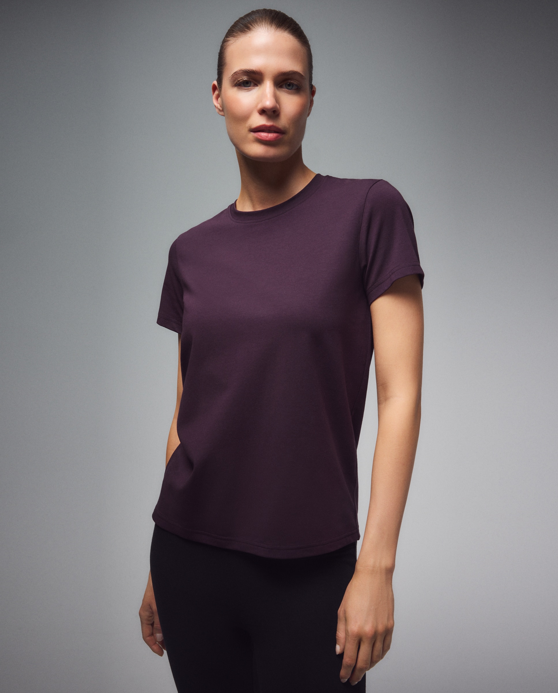 Camiseta de manga corta Sportcasual de mujer Boomerang - 291 Berenjena 291 Berenjena-1