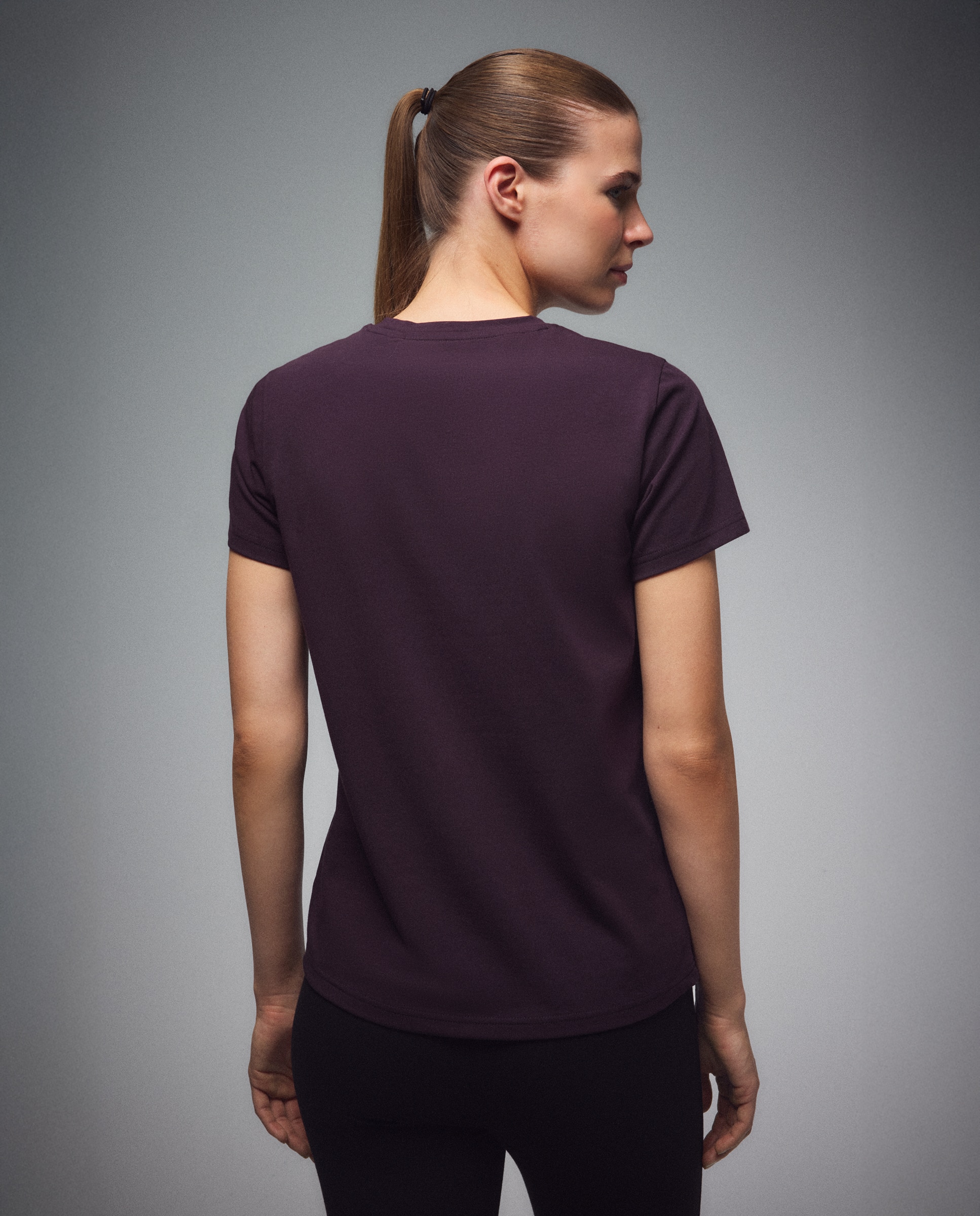 Camiseta de manga corta Sportcasual de mujer Boomerang - 291 Berenjena 291 Berenjena-3