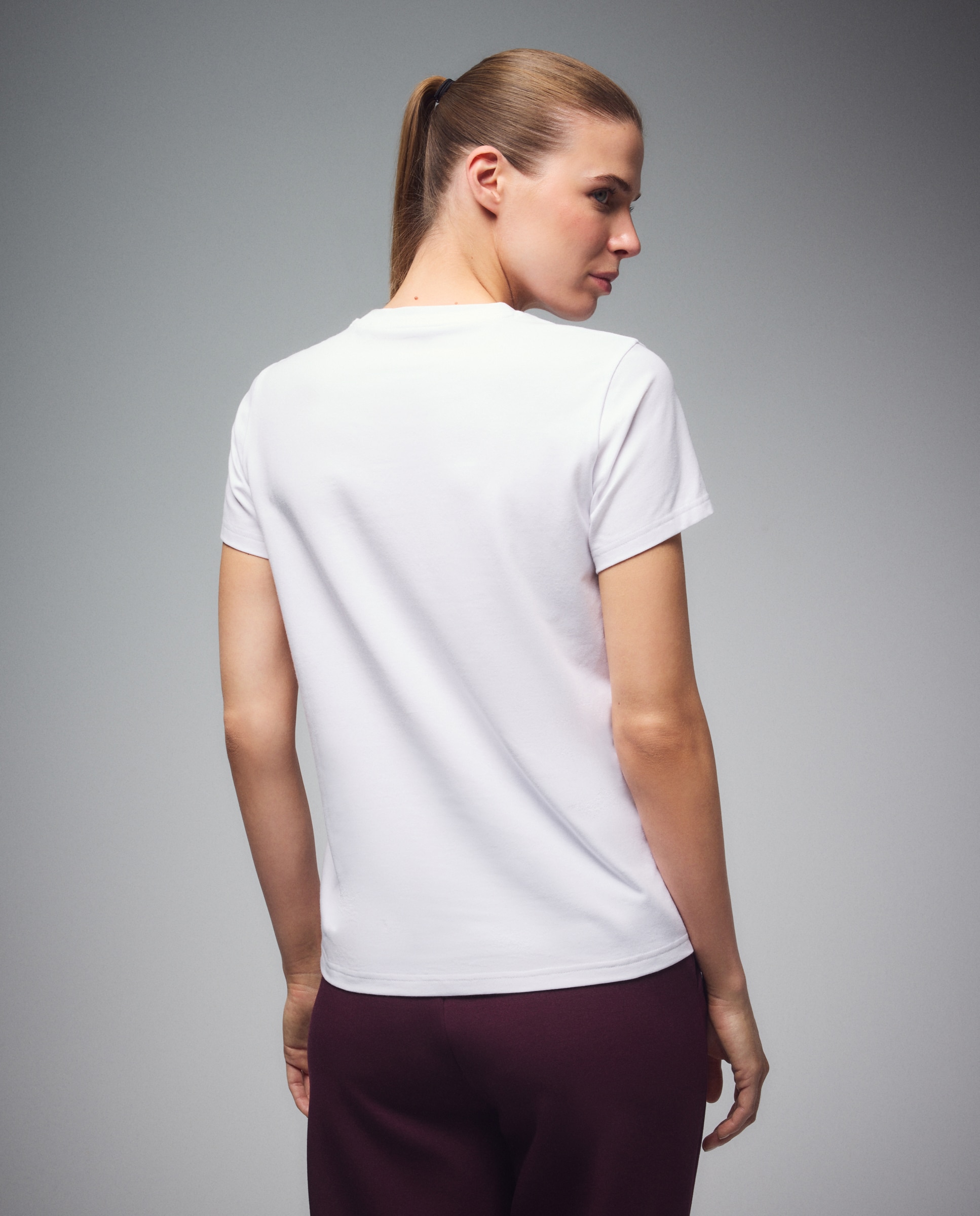 Camiseta de manga corta Sportcasual de mujer Boomerang - Blanco Blanco-3