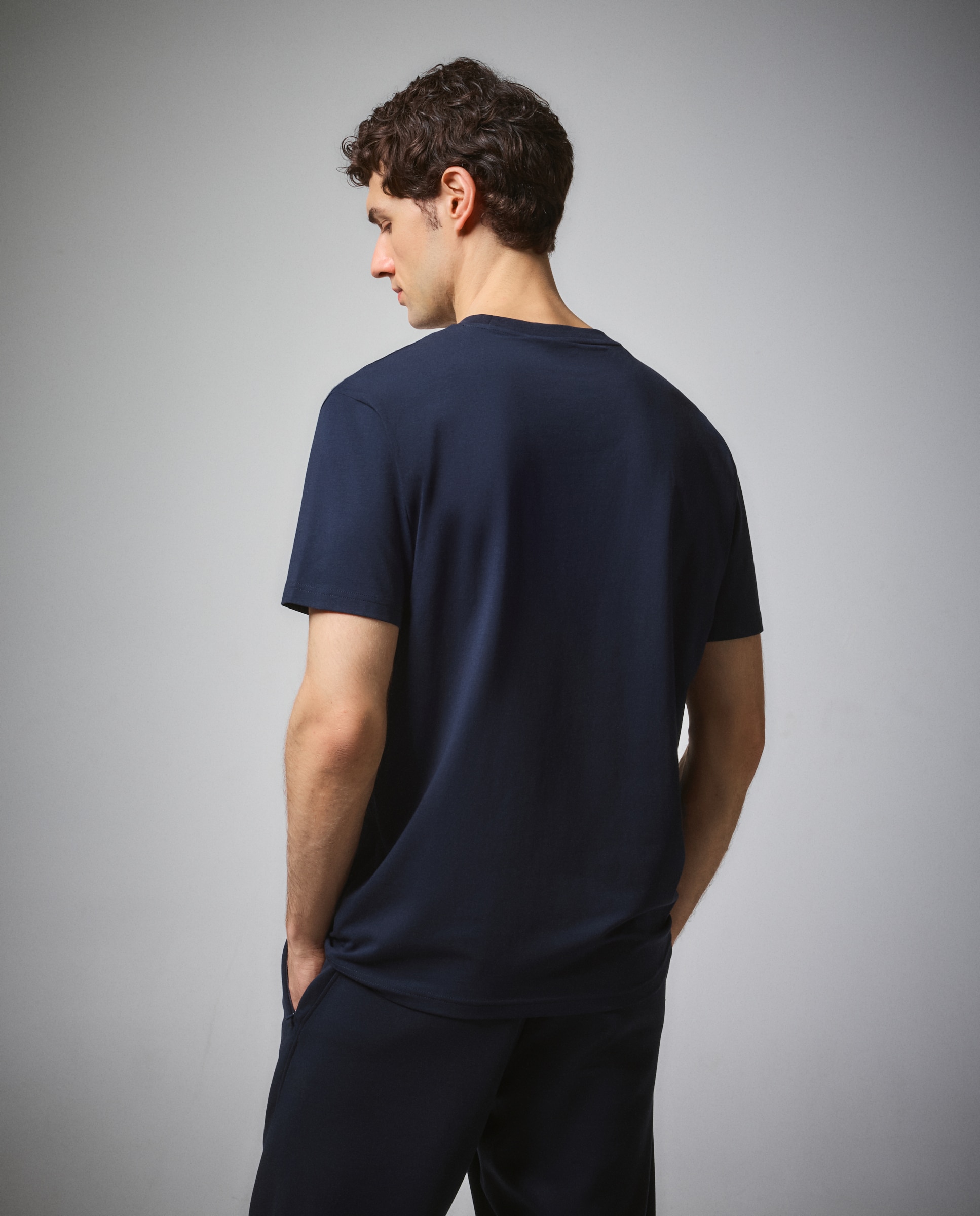 Imagen 3 de Camiseta de manga corta Sportcasual de hombre Boomerang - Azul marino Azul marino