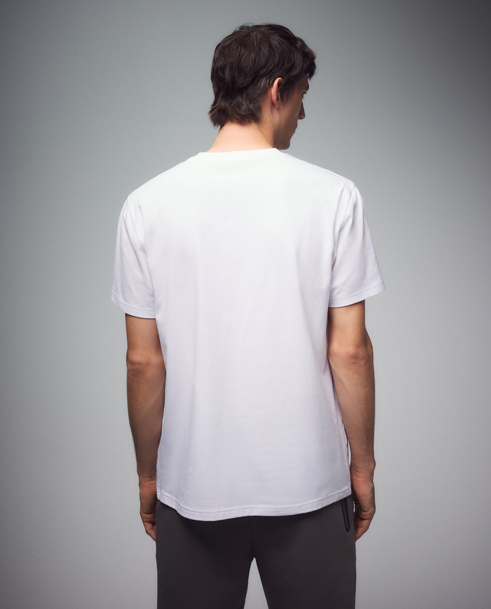 T-shirt de Manga Curta Sportcasual de Homem Branco-3