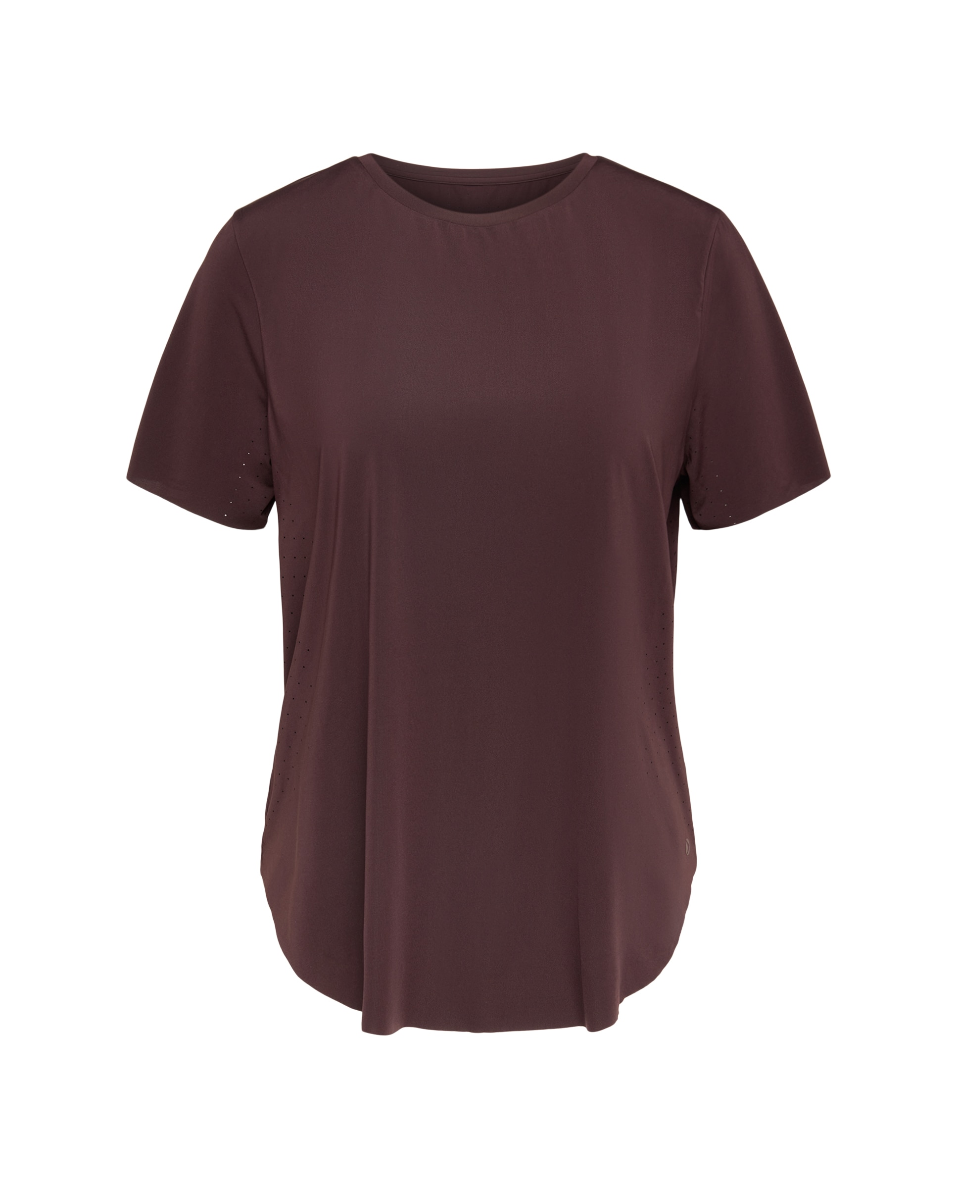 Camiseta de manga corta microperforada de training de mujer Boomerang - Marrón Marrón-4