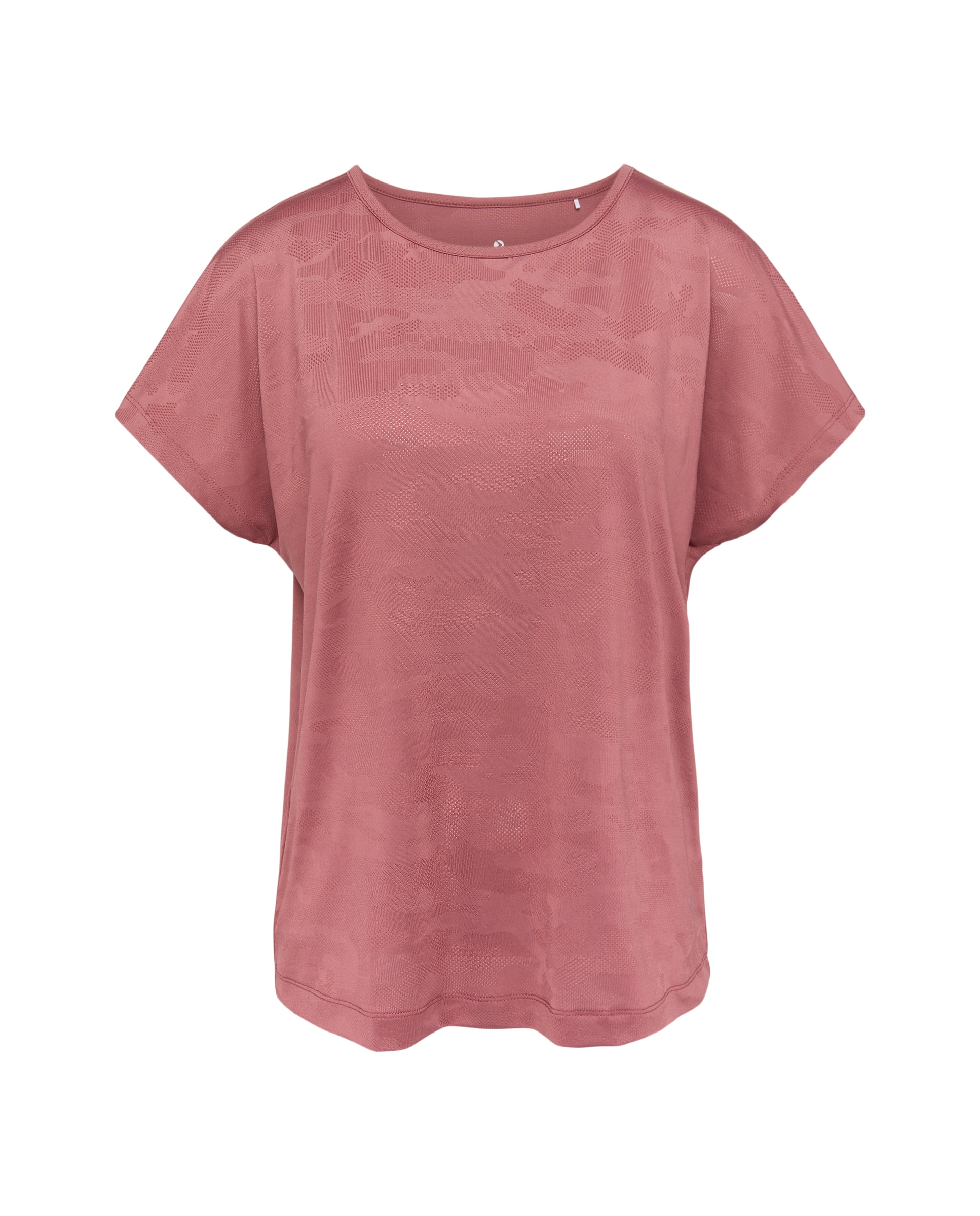 Camiseta jacquard de manga corta training de mujer Boomerang - 230 Rosa oscuro 230 Rosa oscuro-4