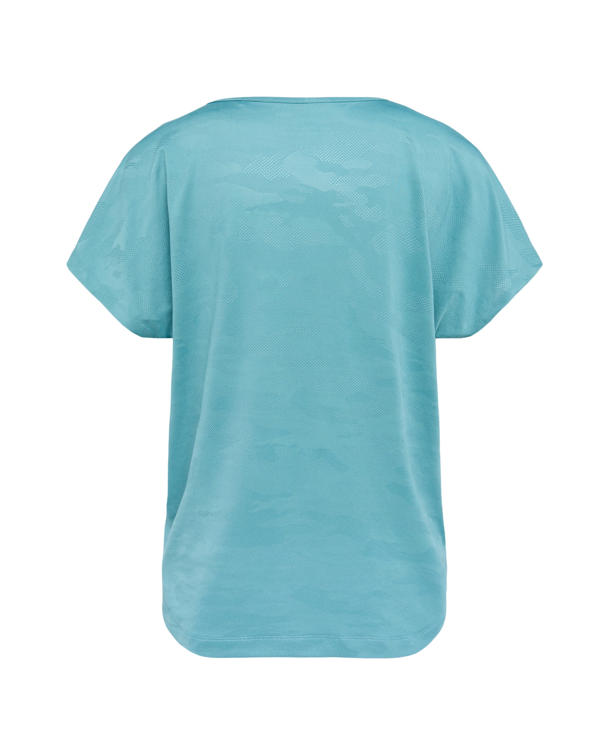 Camiseta jacquard de manga corta training de mujer Boomerang - 450 Turquesa 450 Turquesa-5