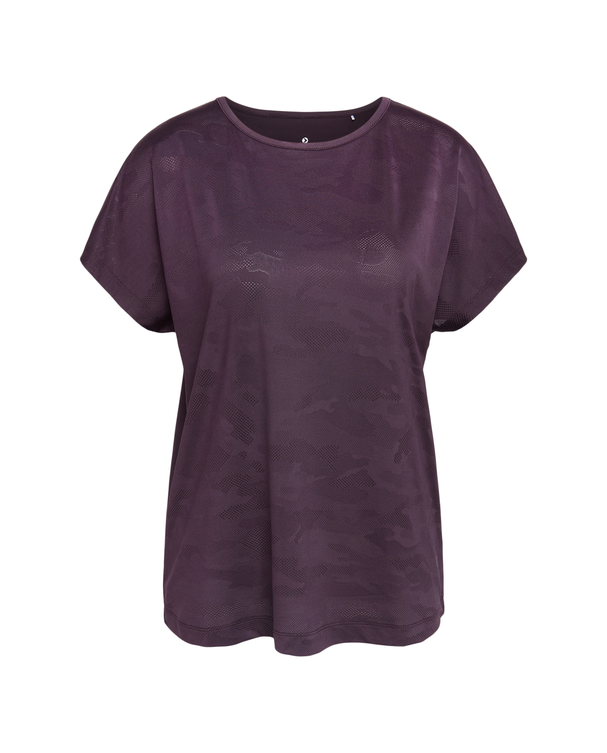 Camiseta jacquard de manga corta training de mujer Boomerang - 291 Berenjena 291 Berenjena-5