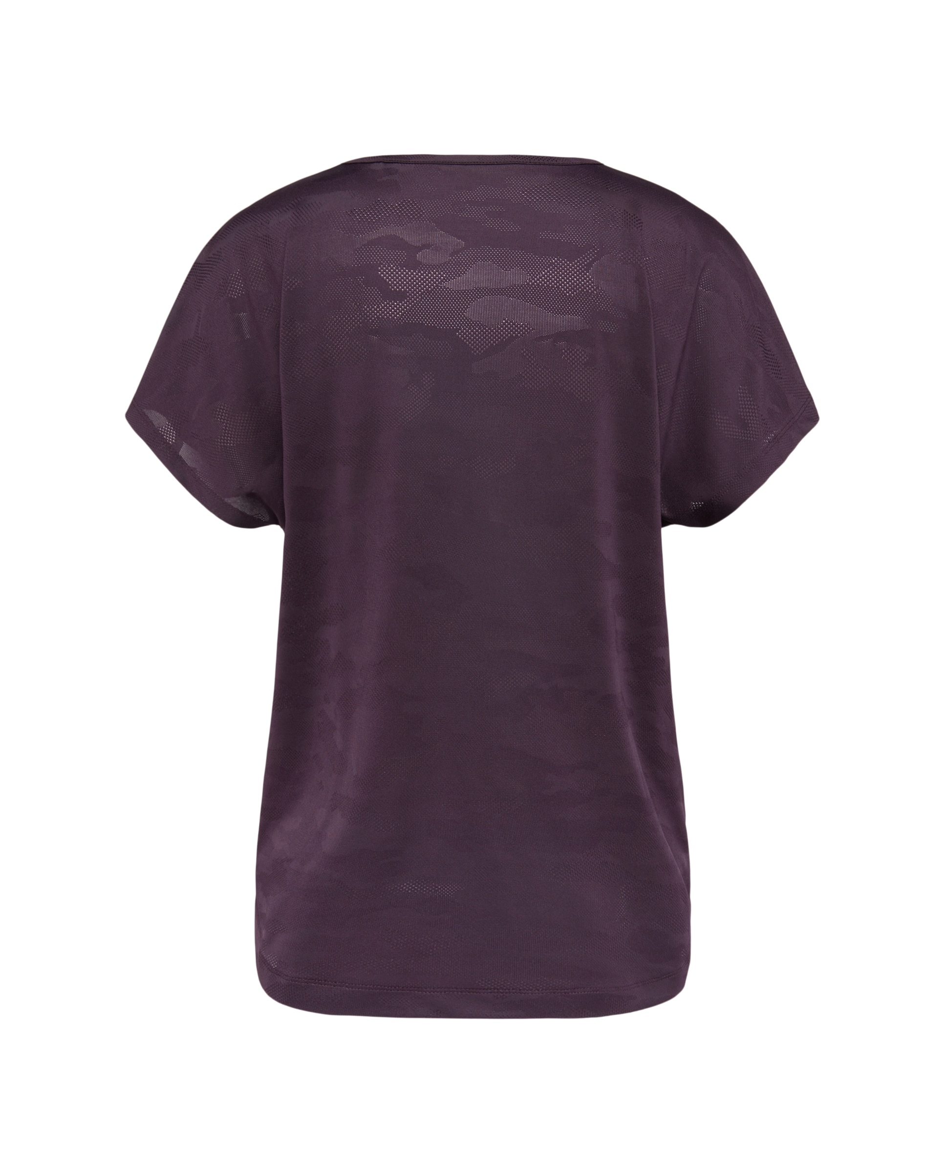 Camiseta jacquard de manga corta training de mujer Boomerang - 291 Berenjena 291 Berenjena-6