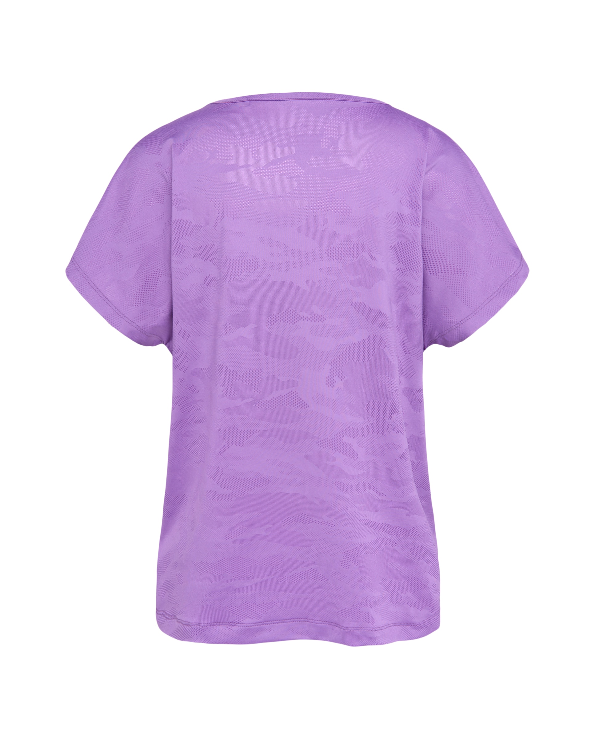 Camiseta jacquard de manga corta training de mujer Boomerang - Morado Morado-6