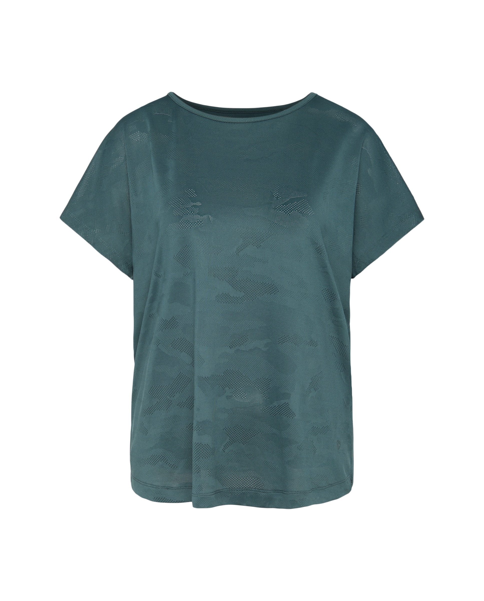 Imagem 0 de T-shirt de Training de Mulher com Jacquard e Manga Curta