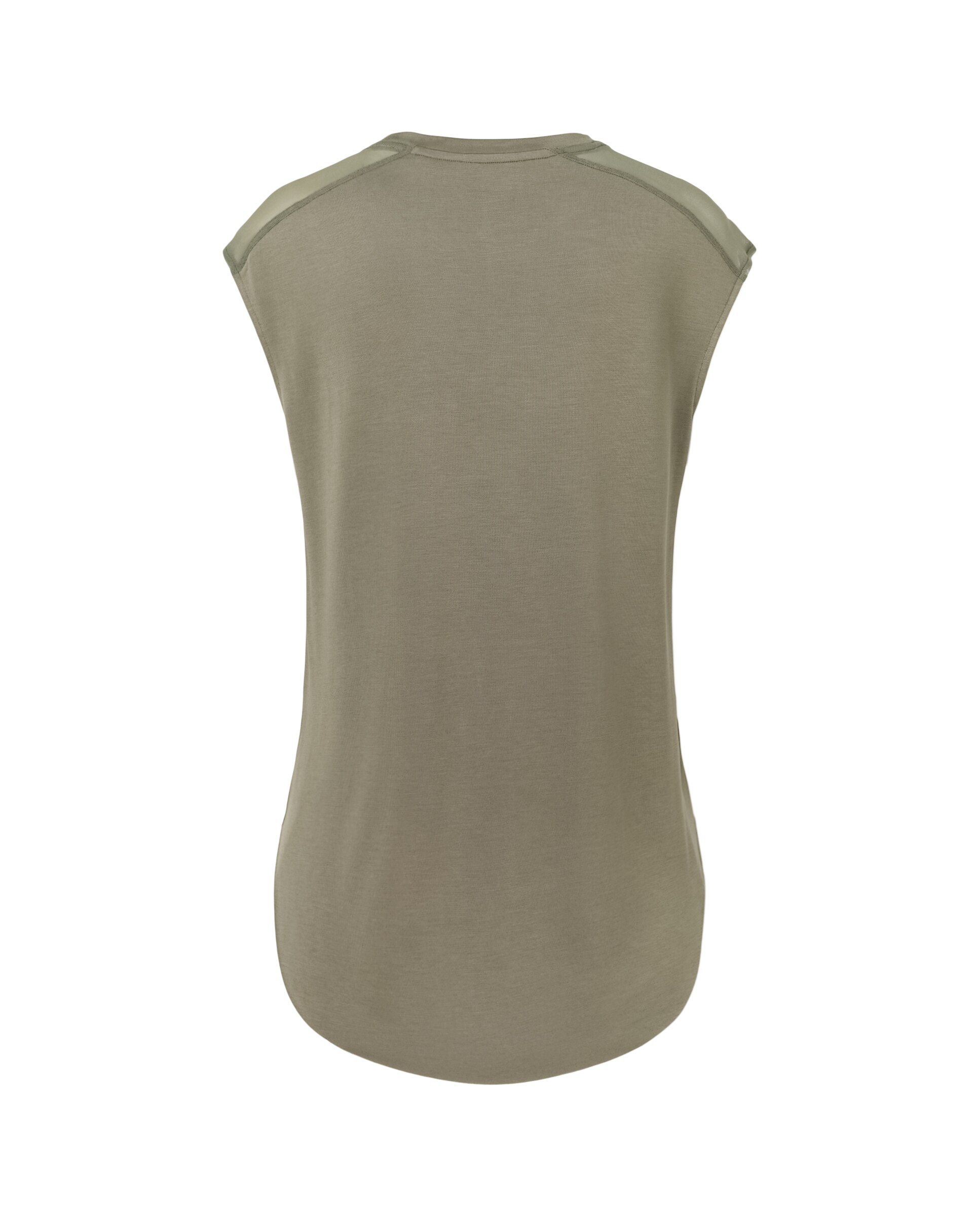 Camiseta de manga corta de modal con mesh de training de mujer Boomerang - Verde Verde-5