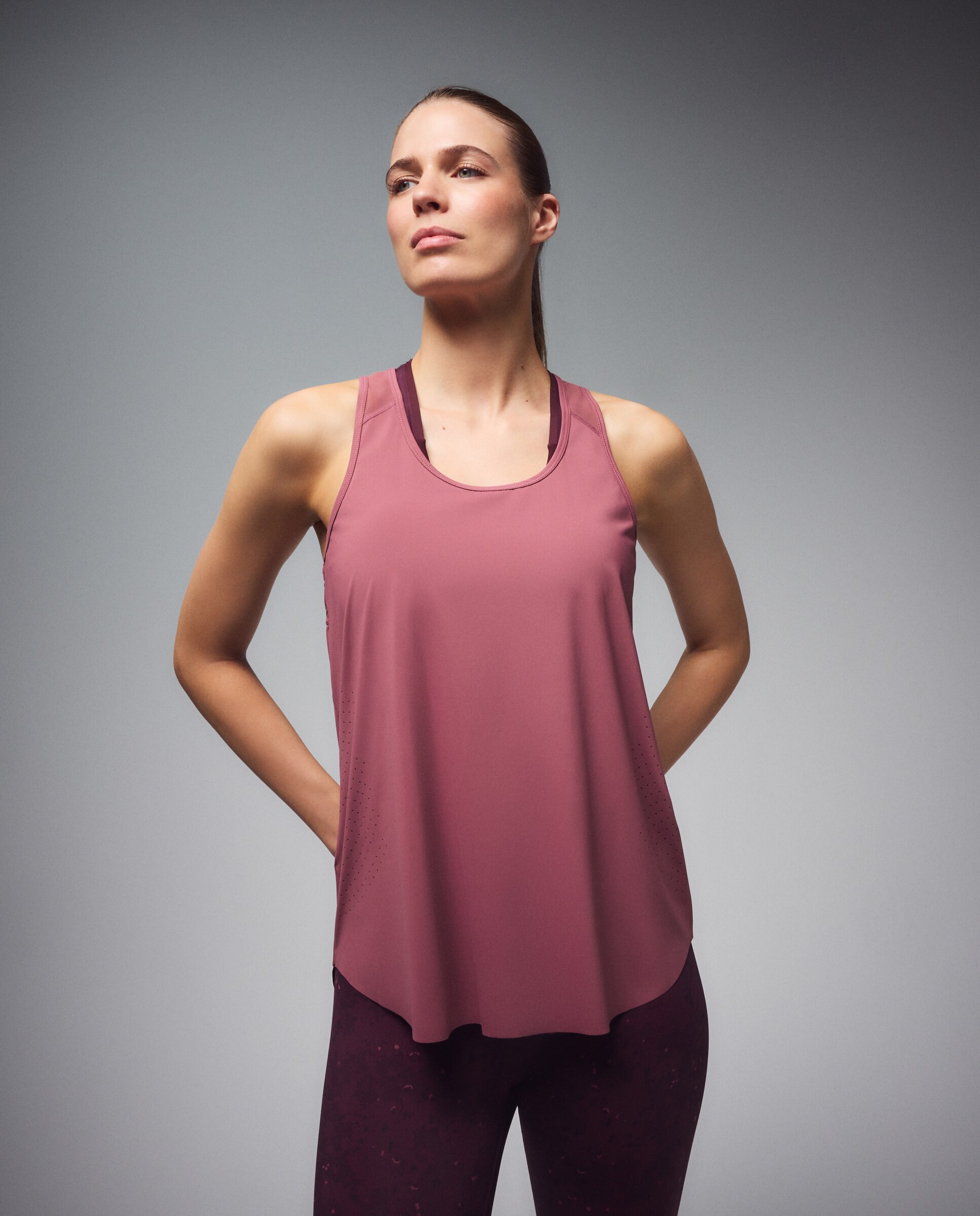Camiseta sin mangas de training de mujer Boomerang - 230 Rosa oscuro 230 Rosa oscuro-1