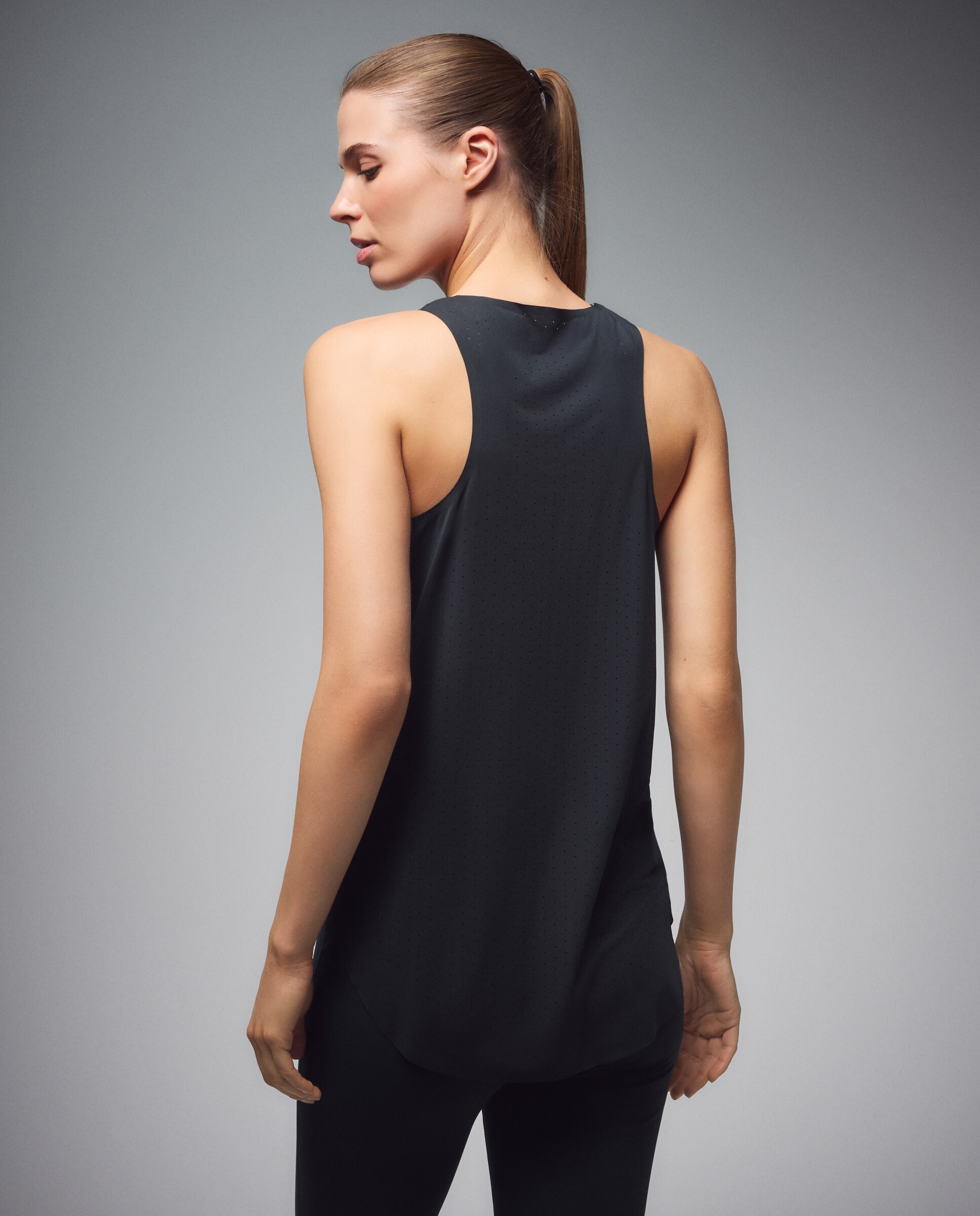 Camiseta sin mangas microperforada de training de mujer Boomerang - 530 Verde oscuro 530 Verde oscuro-3