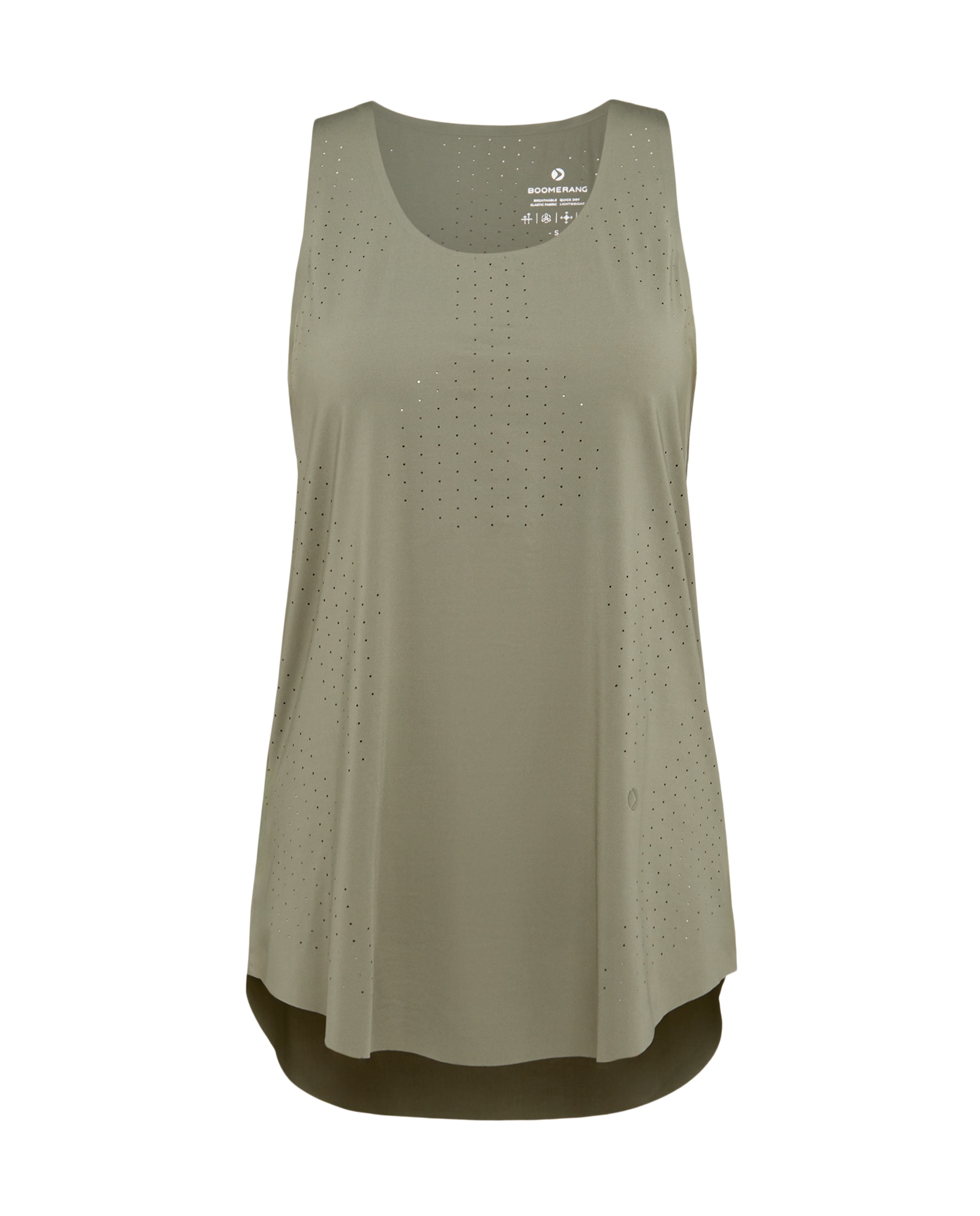 T-shirt sem Mangas Microperfurada de Training de Mulher Verde-4