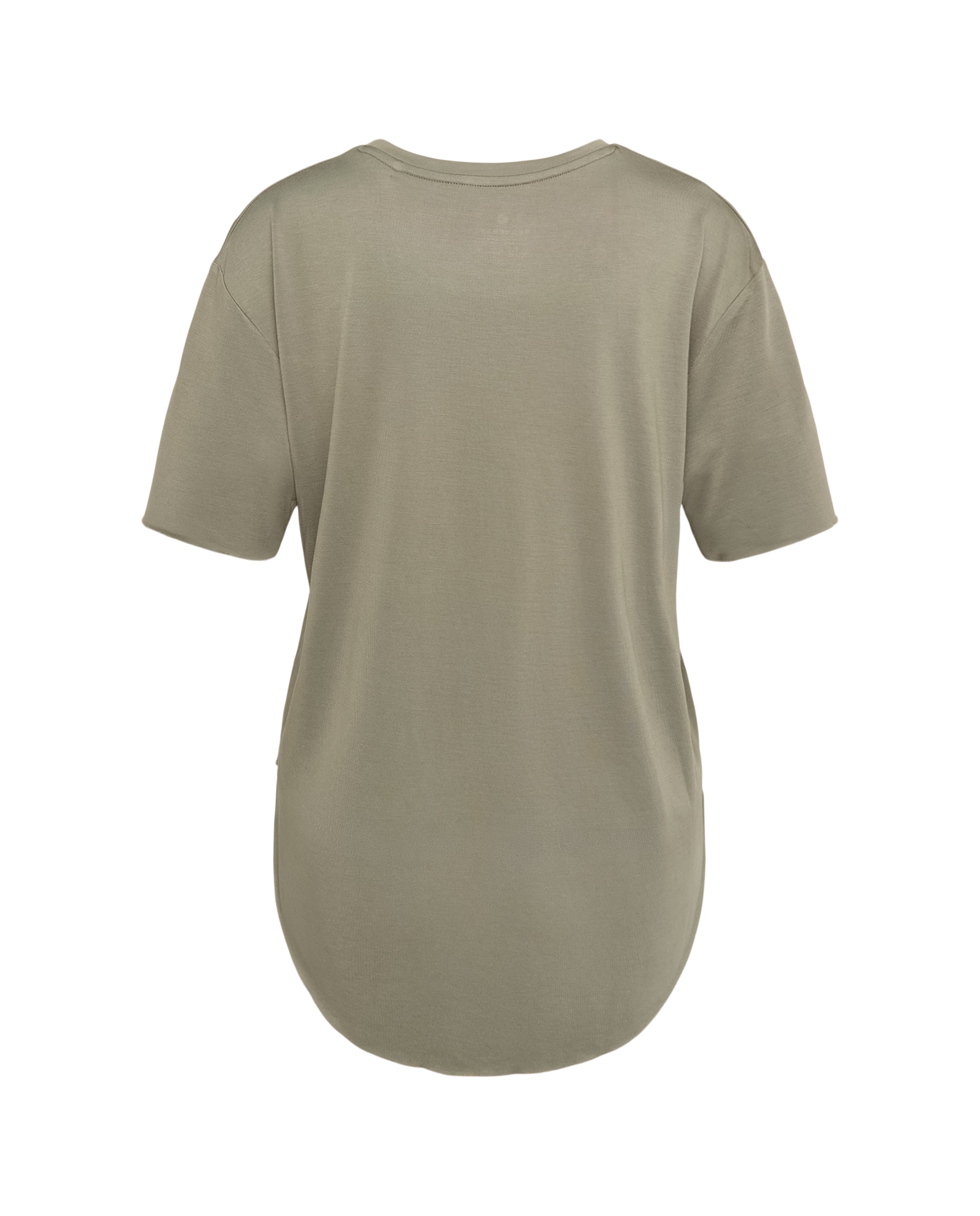 T-shirt de Training de Mulher em Modal com Manga Curta Verde-2